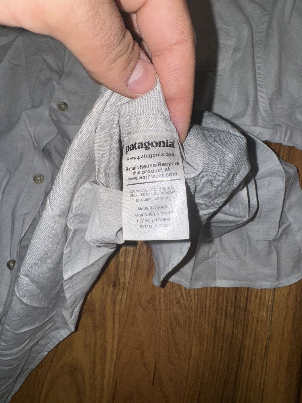 Patagonia Patagonia Light Gray Button Down Size US XXL / EU 58 / 5 - 3 Thumbnail