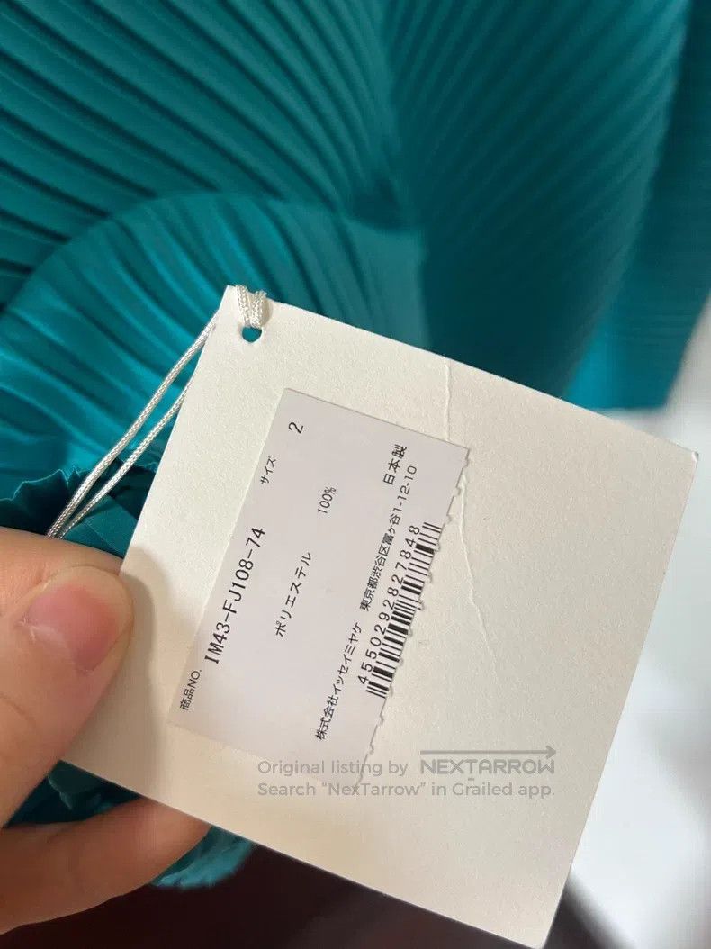 Issey Miyake Issey Miyake Twilight Blue Pleated Top Size M / US 6-8 / IT 42-44 - 4 Thumbnail