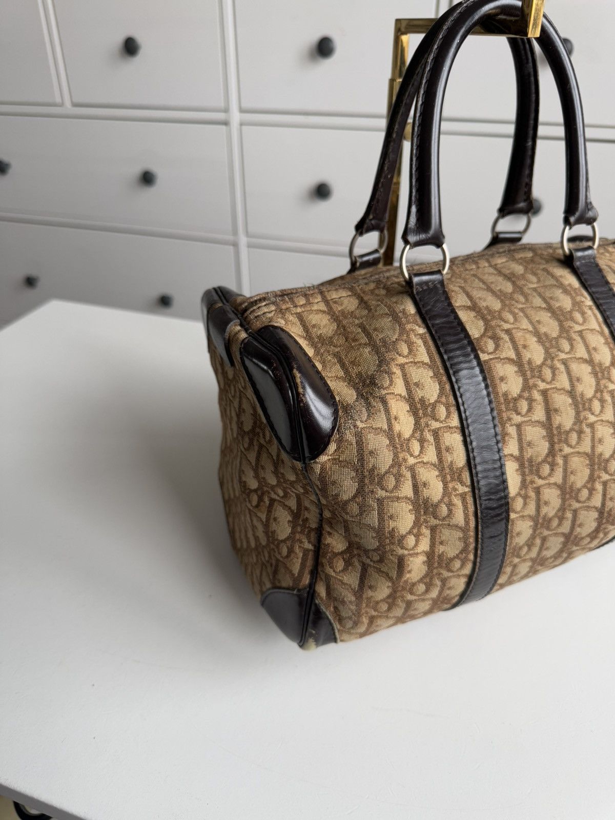 Designer × Dior × Vintage Vintage 90s Dior monogram bowling bag old money designer y2k Size ONE SIZE - 3 Thumbnail