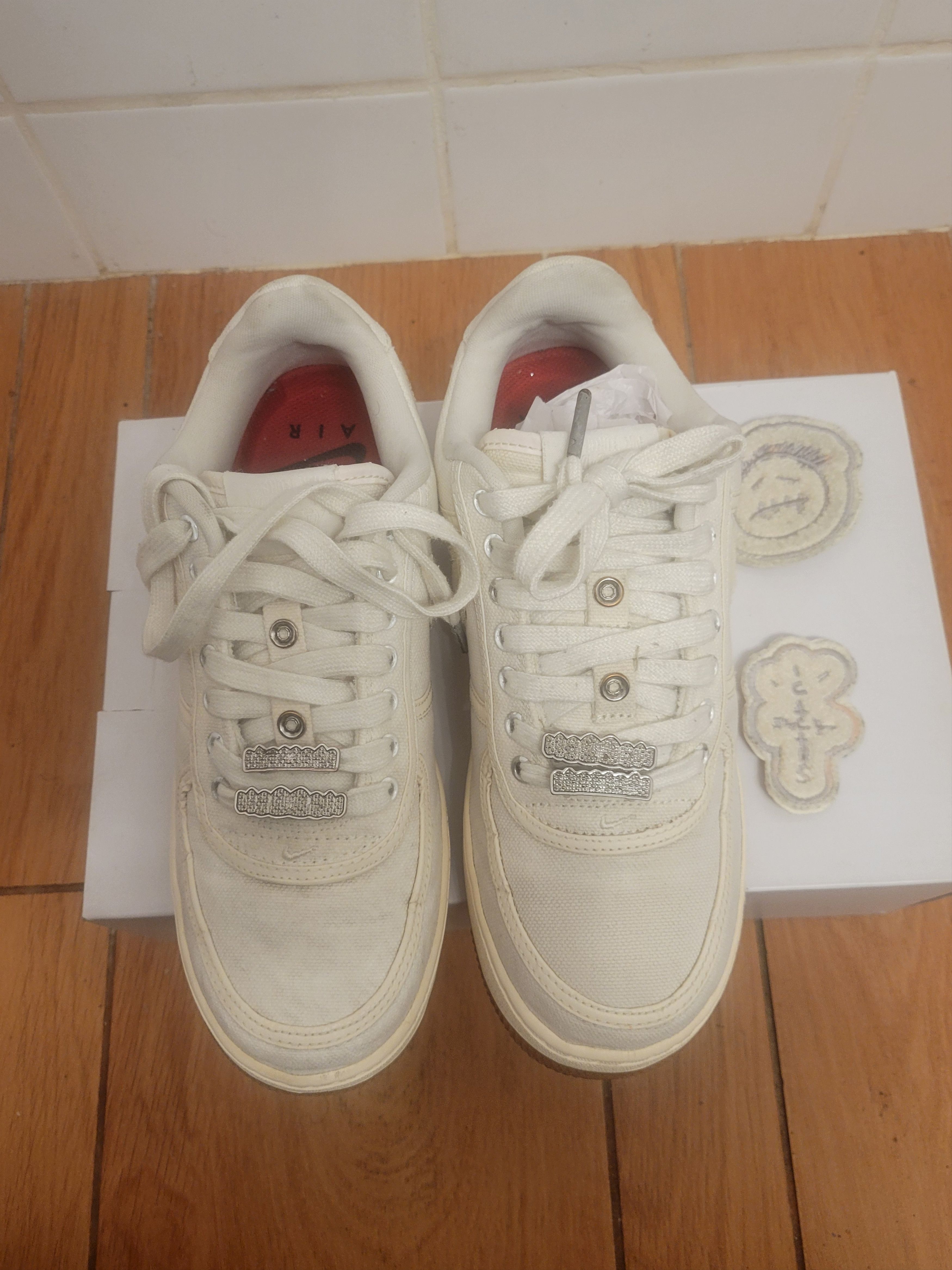 Nike × Travis Scott Nike Air Force 1 Travis Scott Sail Size US 7 / EU 40 - 4 Thumbnail