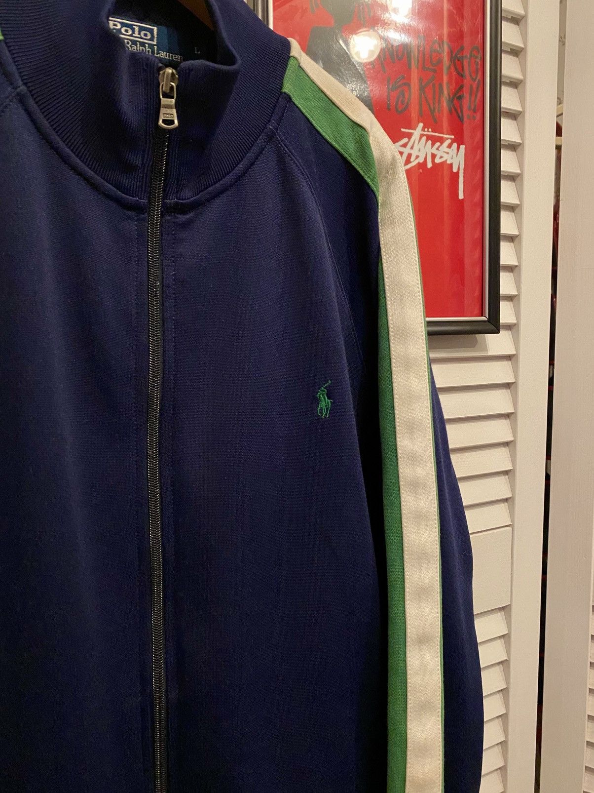 Polo Ralph Lauren Vintage Zip Up Sweatshirt Polo Ralph Lauren Track Nylon Boxy Size US L / EU 52-54 / 3 - 3 Thumbnail