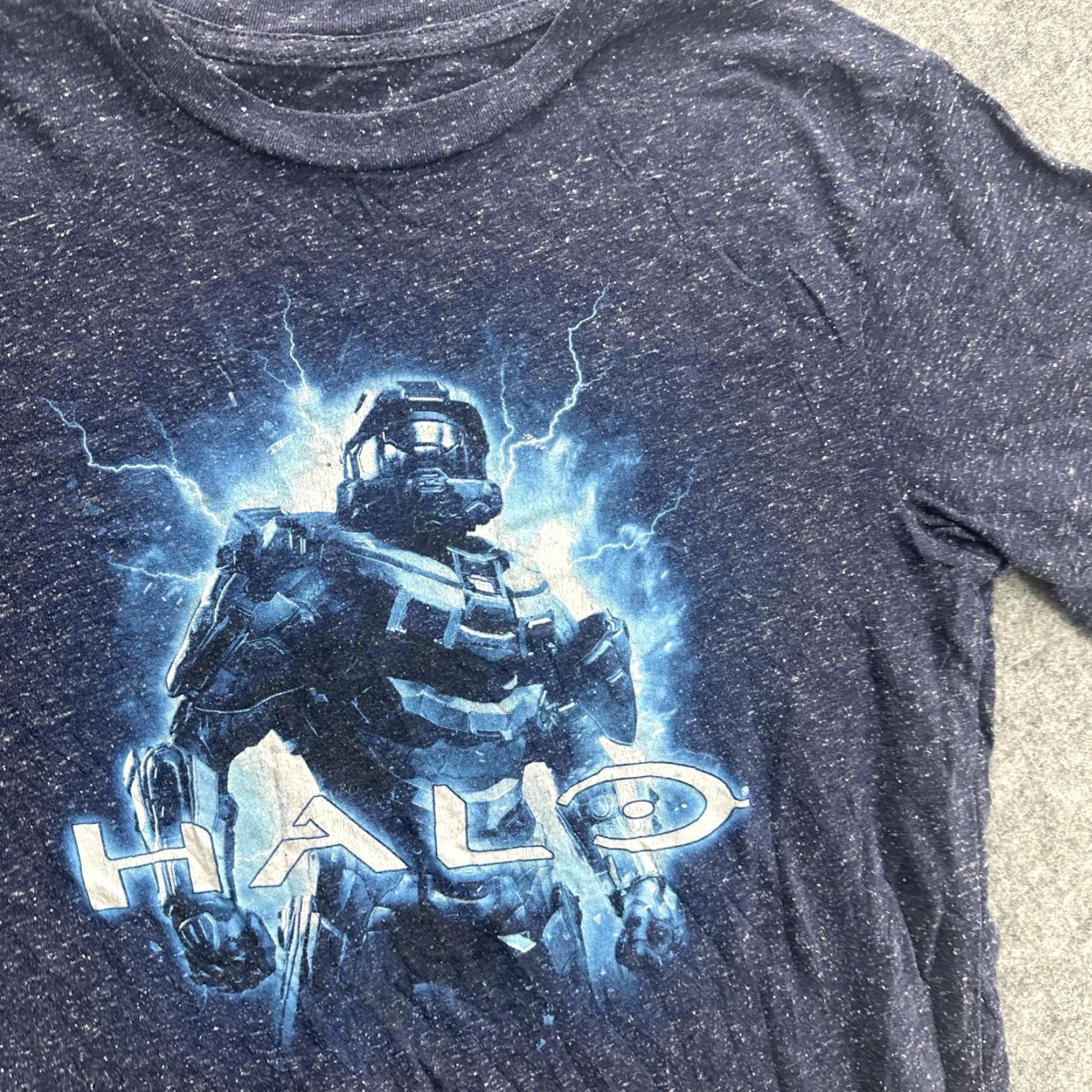 Vintage Halo Shirt Mens XL Blue Graphic Tee Xbox Master Chief Video Game Cotton Size US XL / EU 56 / 4 - 4 Thumbnail