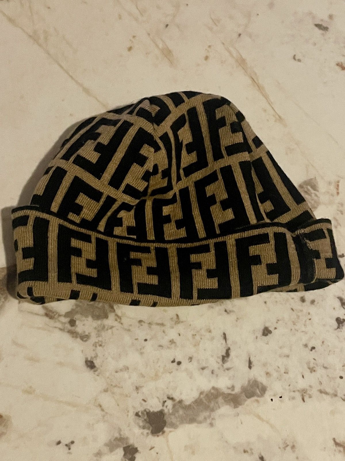 Fendi FENDI Rare Vintage FF Zucca Logomania Beanie Y2K Size ONE SIZE - 6 Thumbnail
