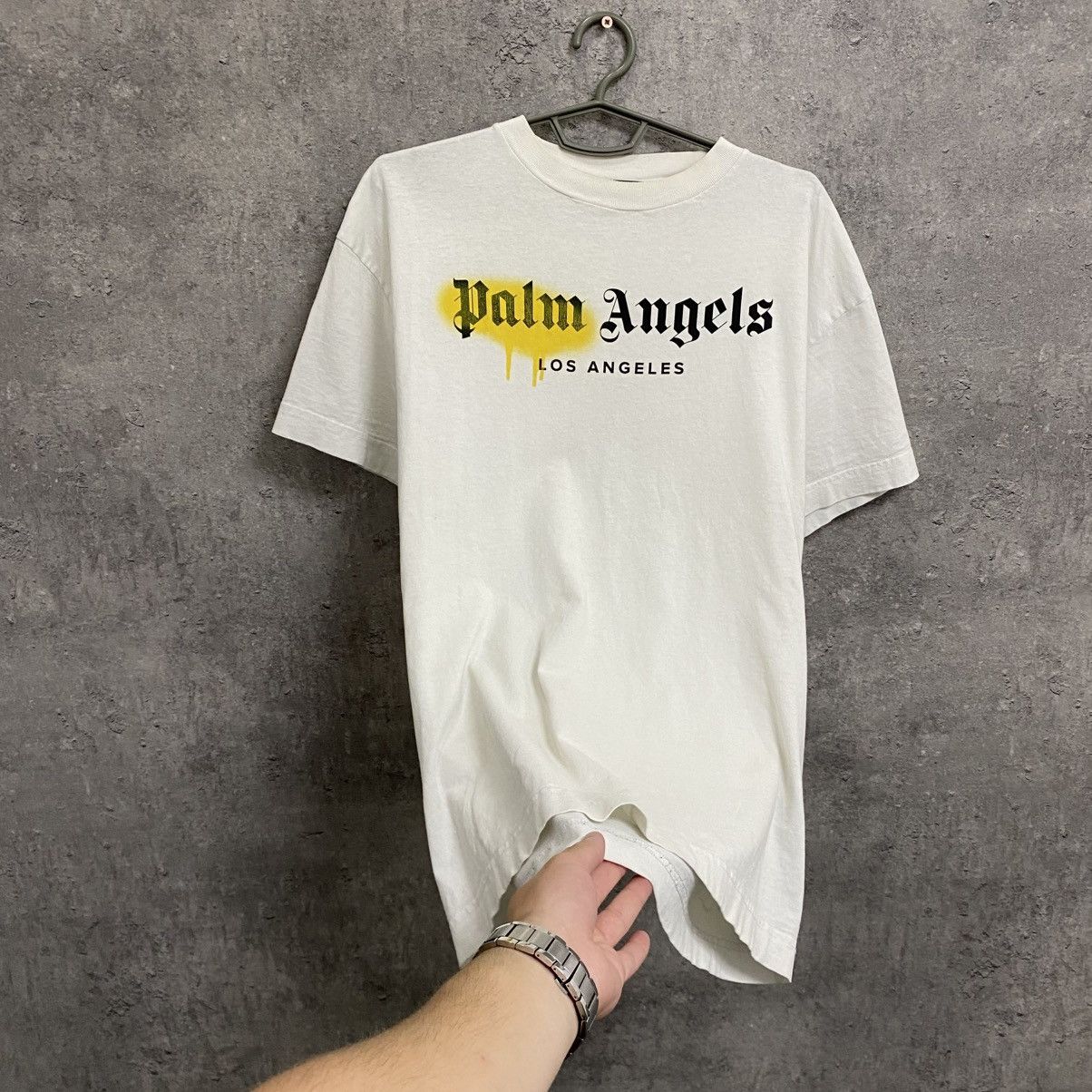 Palm Angels Palm Angels T-Shirt Spay Big Logo Los Angeles Size US M / EU 48-50 / 2 - 2 Thumbnail
