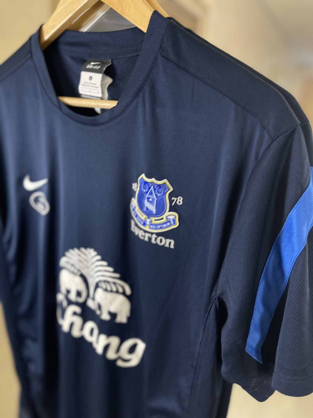 Nike Nike Everton FC 13/14 Dri-FIT Tech Training Jersey Navy Size US L / EU 52-54 / 3 - 3 Thumbnail