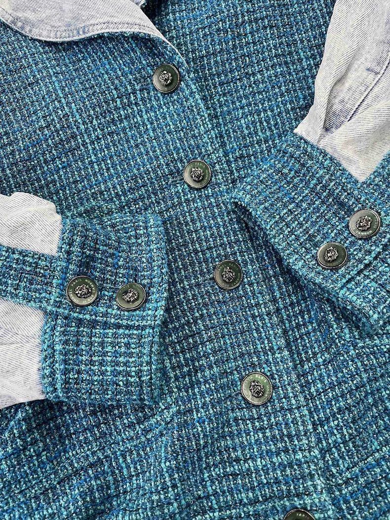 Chanel Chanel Peacock blue silhouette woven denim jacket Size XS / US 0-2 / IT 36-38 - 6 Thumbnail