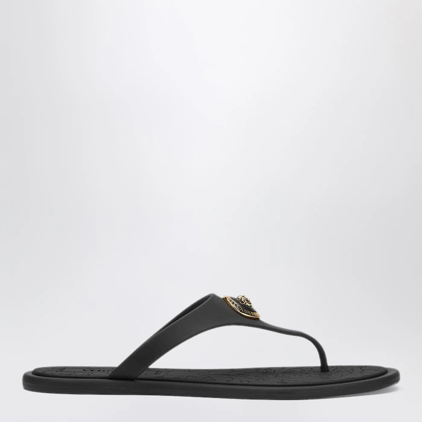 Versace o1d2blof0426 Rubber Sandals Slippers in Black Size US 7 / IT 37 - 1 Thumbnail