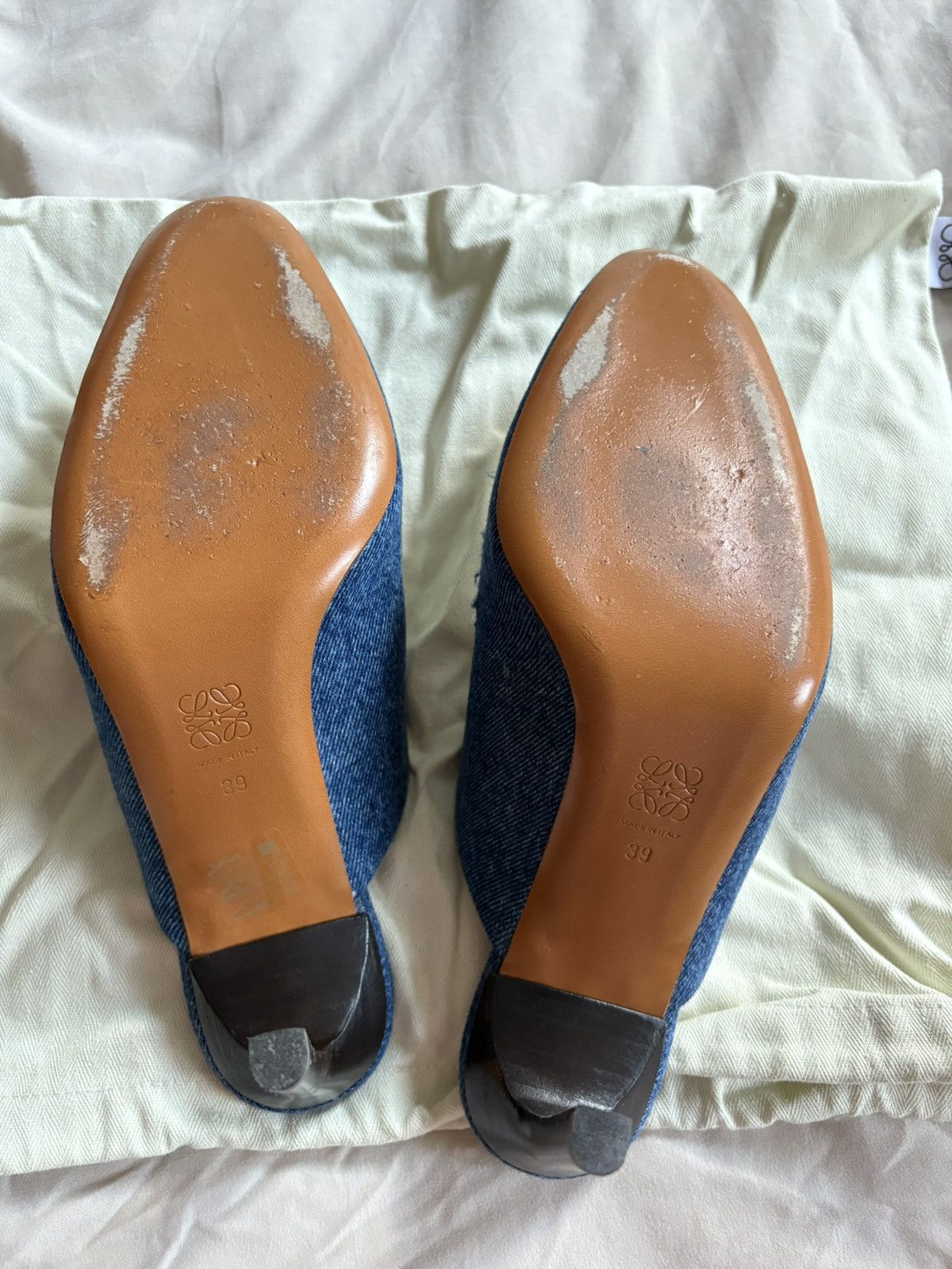 Loewe Loewe Denim Mules Size US 8 / IT 38 - 3 Thumbnail