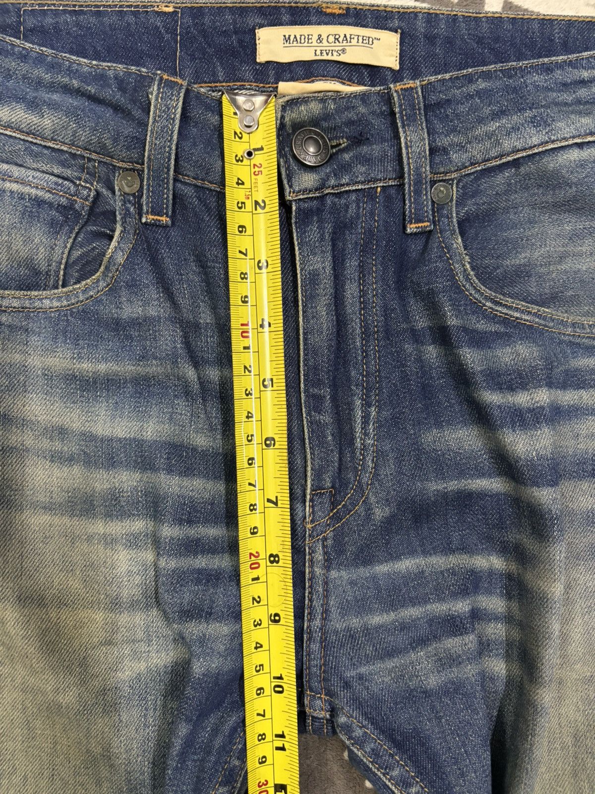 Levi's Levis Made & Crafted TackSlim Distressed Jeans Made in italy Size US 29 - 16 Thumbnail