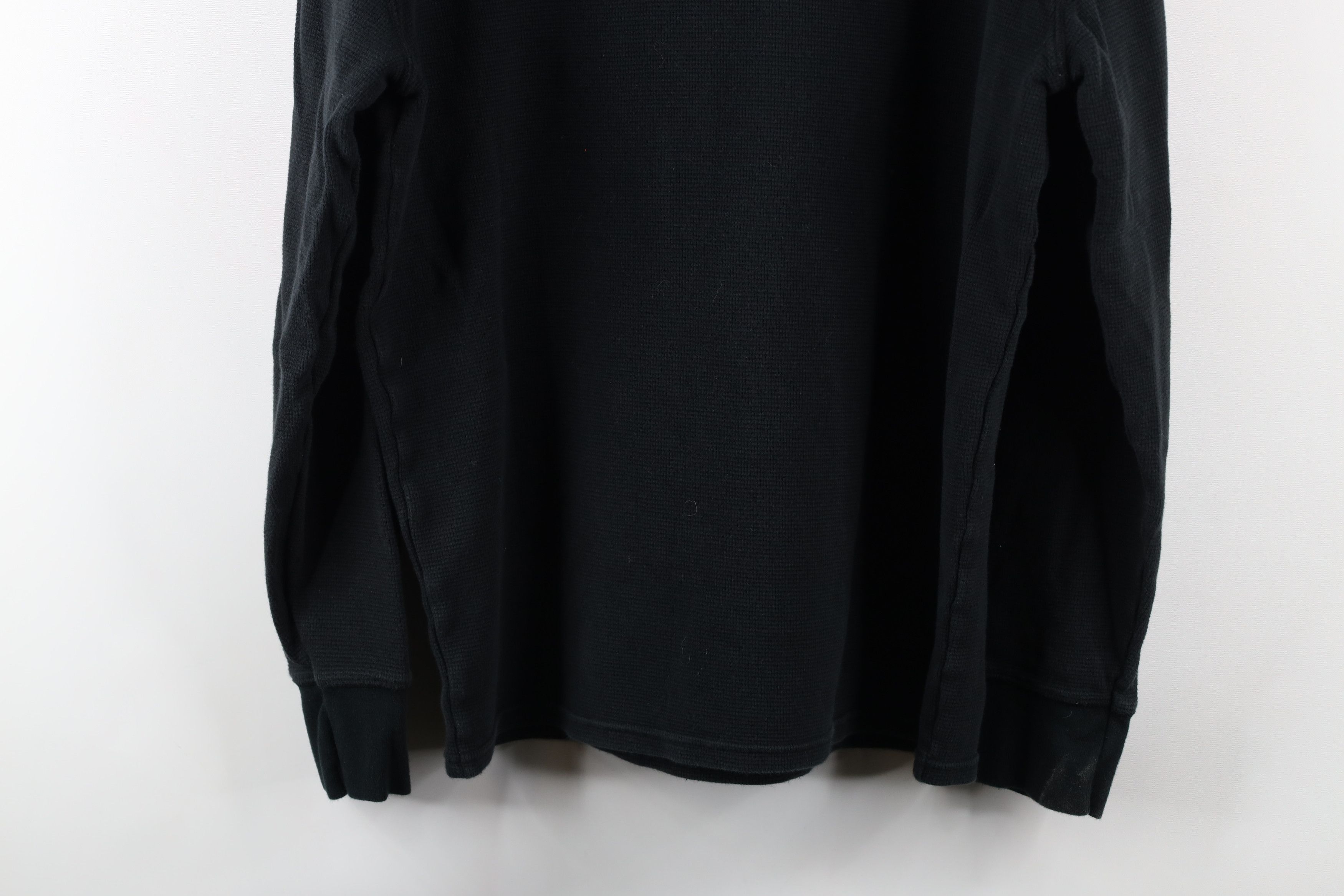 Ralph Lauren Vintage Ralph Lauren Waffle Knit Long Sleeve T-Shirt Black |  Grailed