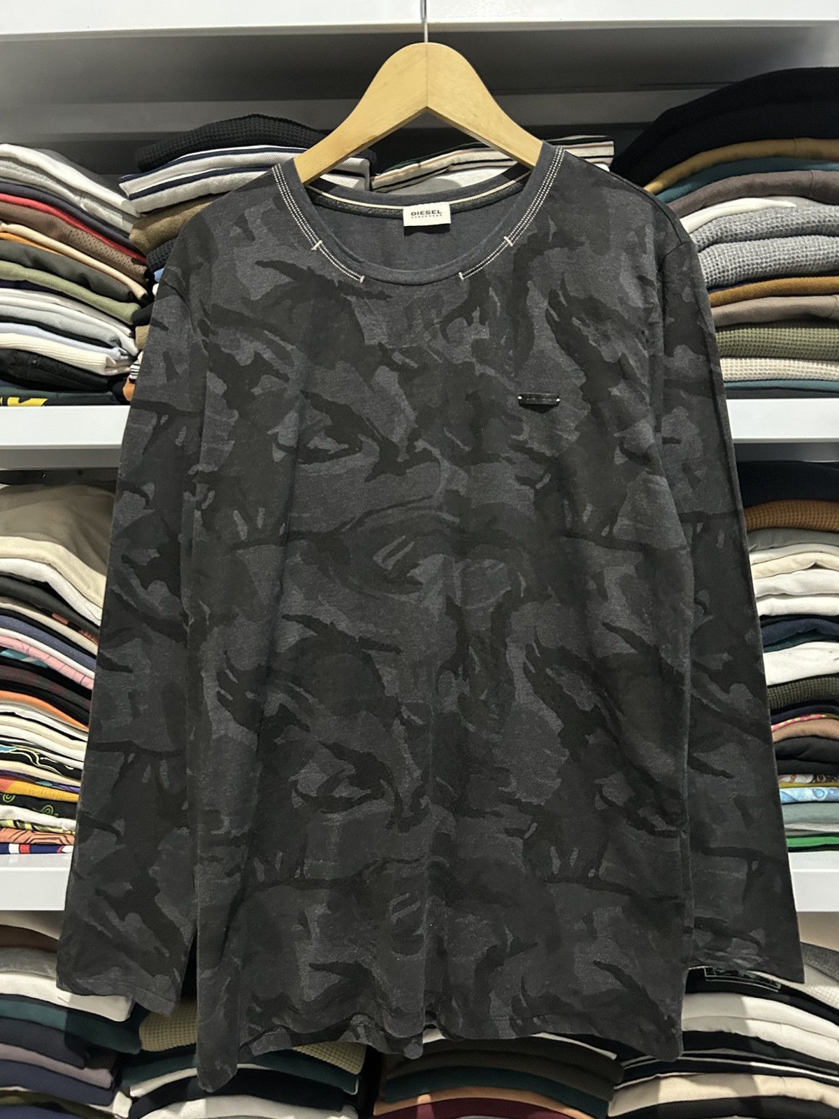 Diesel Diesel longsleeve camoblack slevedge Size US L / EU 52-54 / 3 - 1 Thumbnail