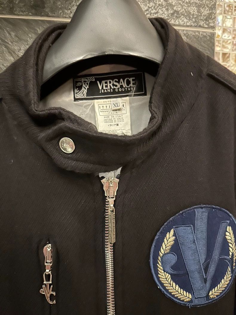Versace Versace Knitted sweater with woolen paneled sleeves Size US L / EU 52-54 / 3 - 2 Thumbnail