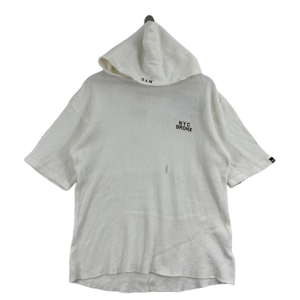 image of Everlast X Bayflow Nyc Three Quater Sleeve Hooded Shirt in White, Men's (Size Large)