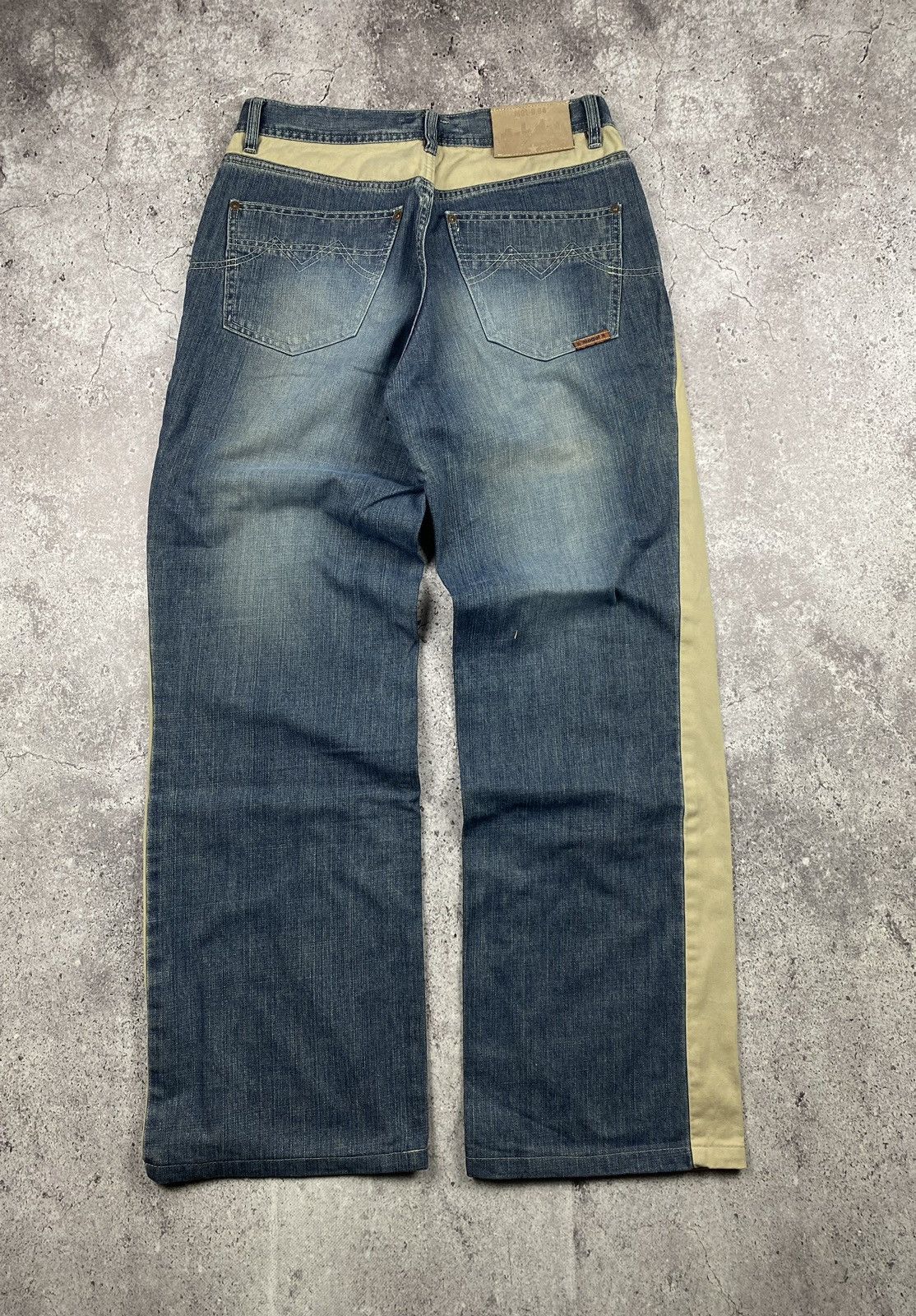 Designer × Japanese Brand Mongul “Two Face” Denim Corduroy Kapital Style Flare Jeans Size US 31 - 5 Thumbnail