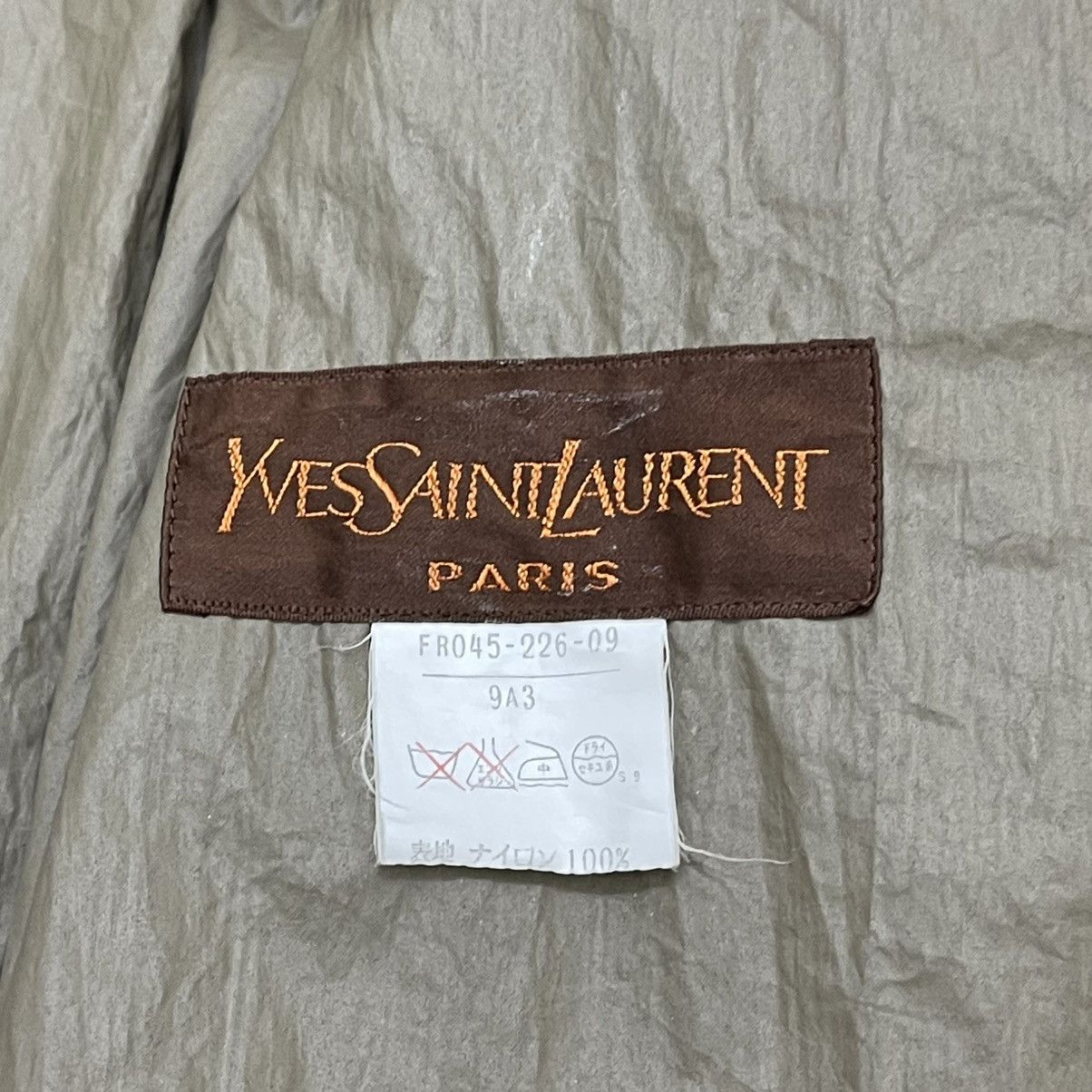 Yves Saint Laurent Vintage Yves Saint Lauren Paris Oversized Nylon Jacket Size 3XL / US 20-22 - 10 Thumbnail