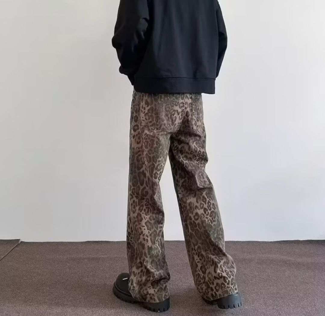 Japanese Brand 💥Leopard style streetwear outdoor pant Size US 29 - 3 Thumbnail