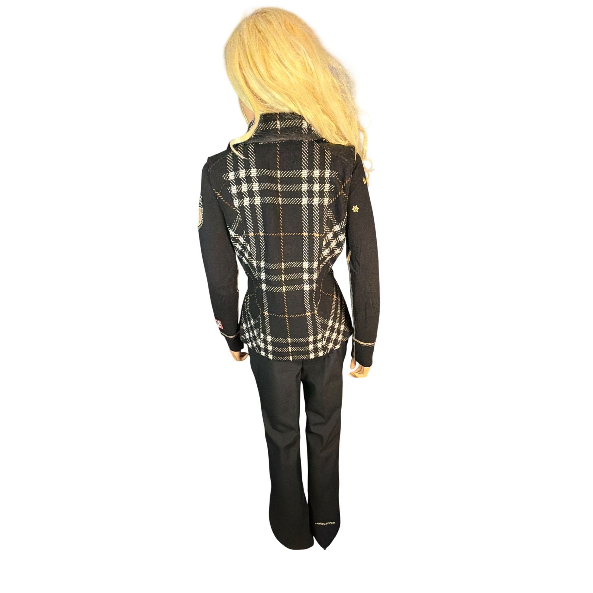 Other CAbi Black Plaid Moto Vest Style 517 Medium Size M / US 6-8 / IT 42-44 - 13 Thumbnail