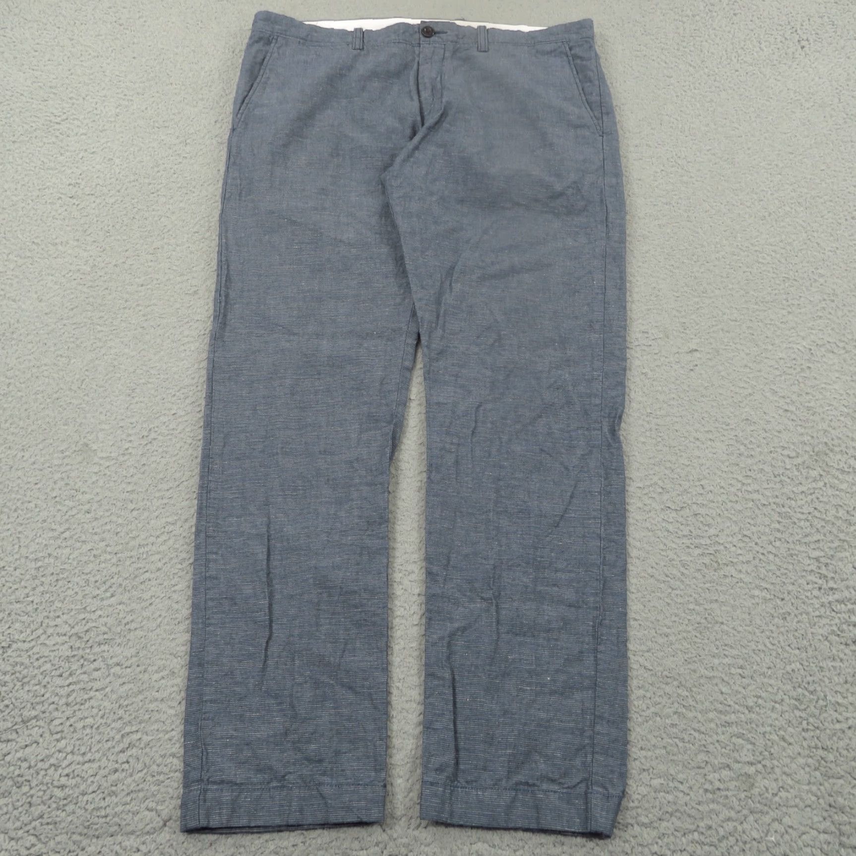 J.Crew J.CREW Pants Mens 36x32 Slim Fit Linen 5-Pocket Chino Beach Preppy 484 Summer Size US 36 / EU 52 - 2 Thumbnail