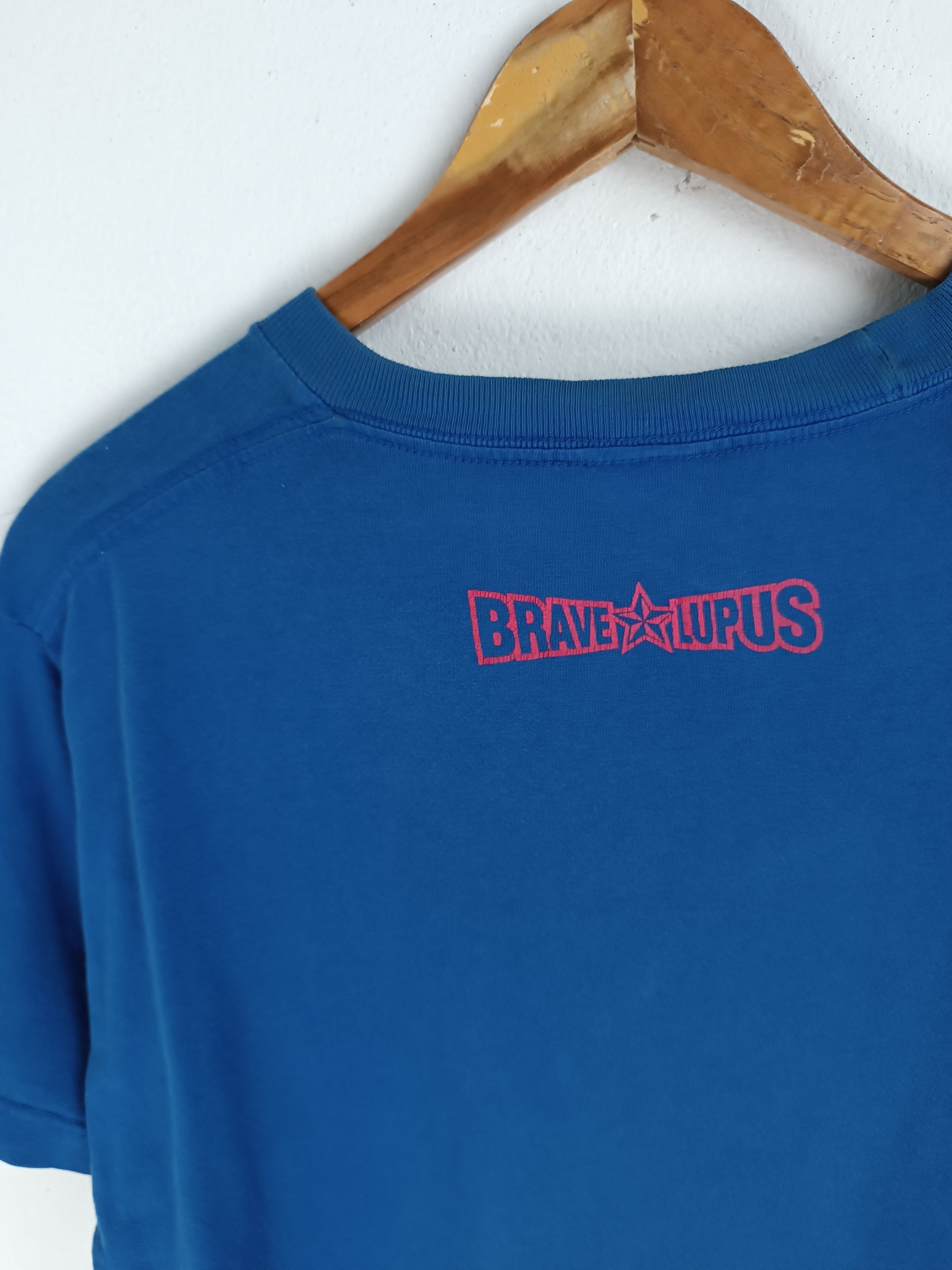 Vintage THRASHED FADED VINTAGE Y2K BRAVE LUPUS TEE RUGBY JAPAN Size US M / EU 48-50 / 2 - 19 Thumbnail