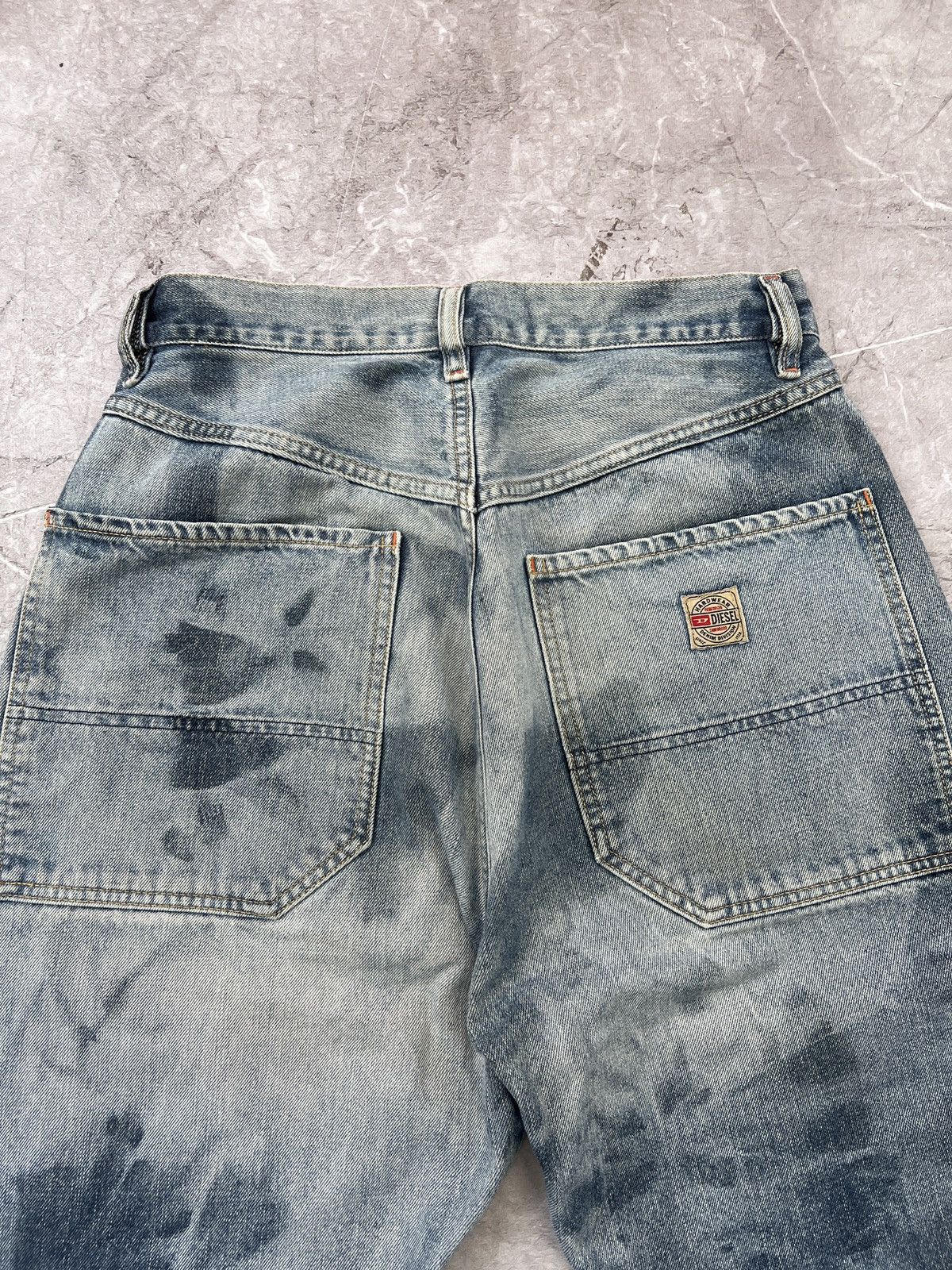 Designer × Diesel Vintage 90s diesel carpenter cargo washed pants Shirts y2k Size US 29 - 11 Thumbnail