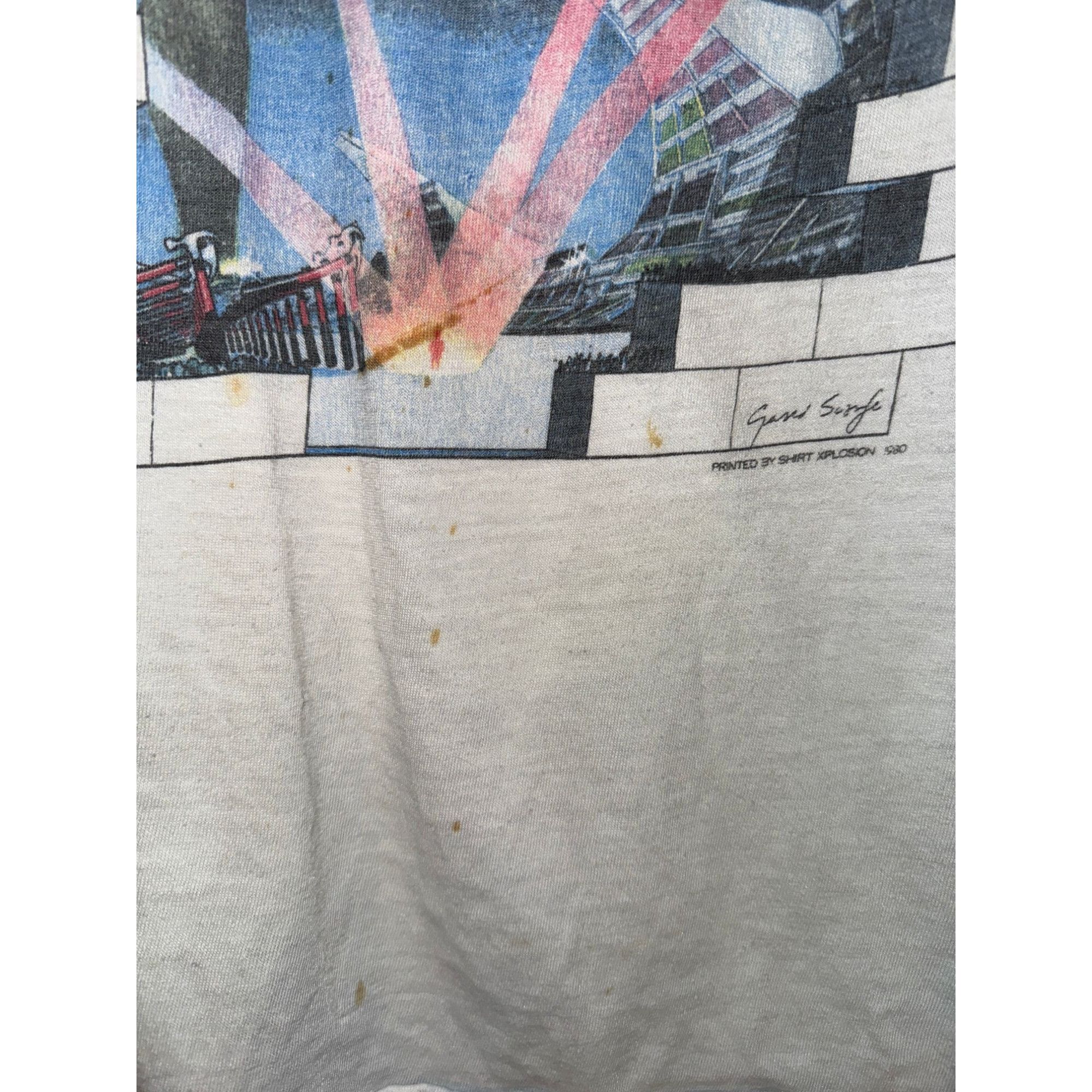 Vintage Vintage Pink Floyd Shirt Pink Floyd The Wall Concert Tee 198 Size US S / EU 44-46 / 1 - 4 Thumbnail