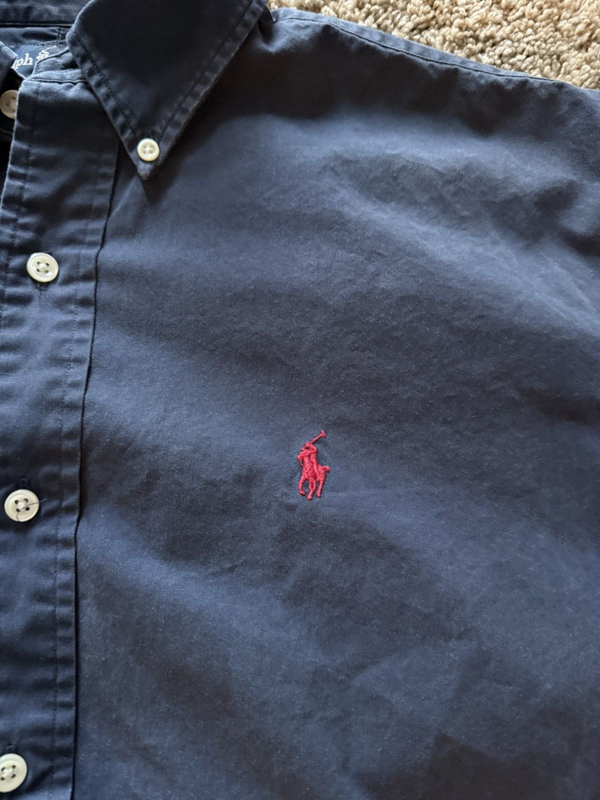 Polo Ralph Lauren Polo Ralph Lauren Navy shirt Size US XL / EU 56 / 4 - 2 Thumbnail