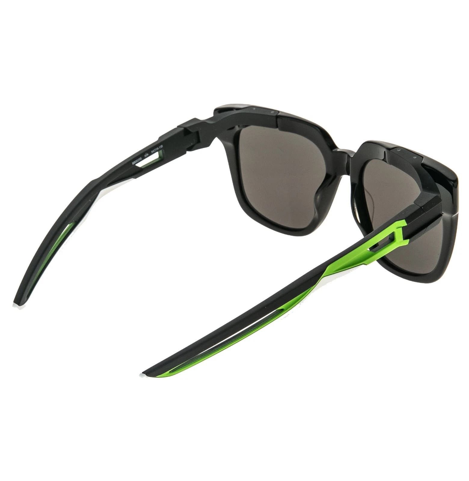 Balenciaga BALENCIAGA BB0025S HYBRID D 0025 Black Lime Sport Sunglasses Size ONE SIZE - 6 Thumbnail