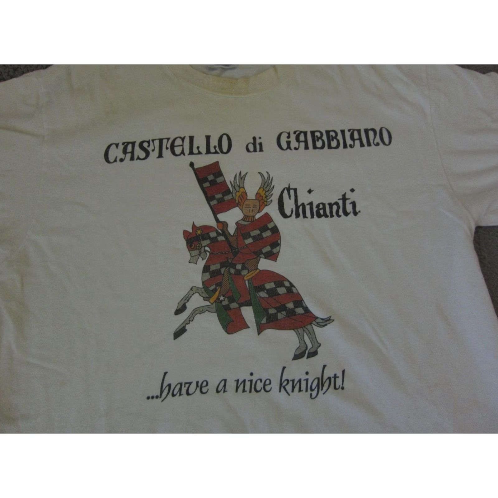 Hanes VINTAGE Hanes Castello Cabbiano Shirt Mens L White Jersey Crew Neck Short Sleeve 80s 90s Classic School Size US L / EU 52-54 / 3 - 2 Thumbnail