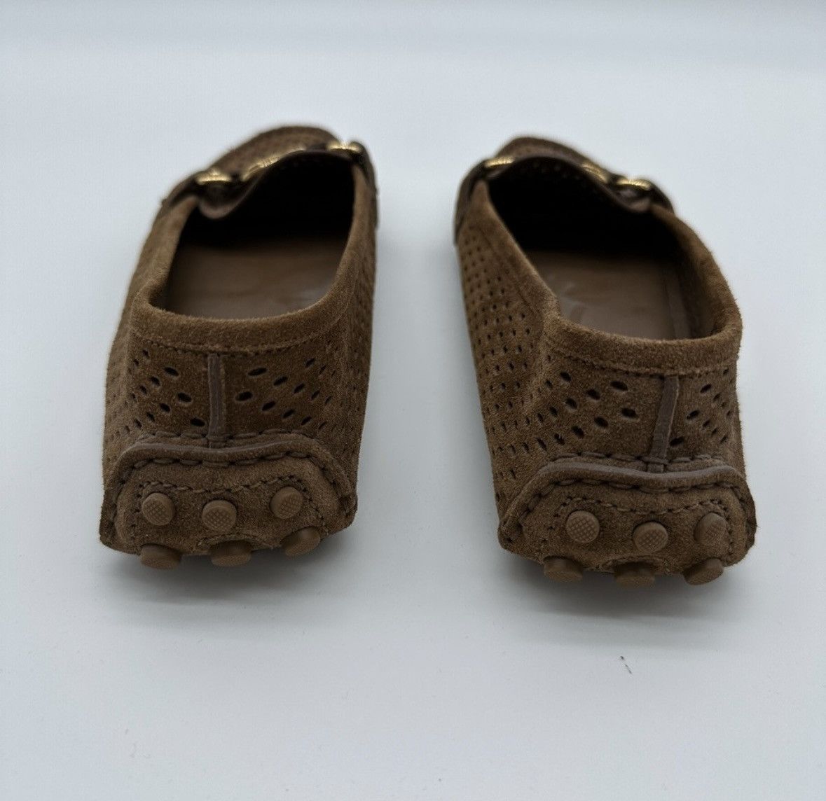 Louis Vuitton Louis Vuitton Loafer Women’s Suade Brown Size 37.5 LV 7.5 Size US 7.5 / IT 37.5 - 6 Thumbnail