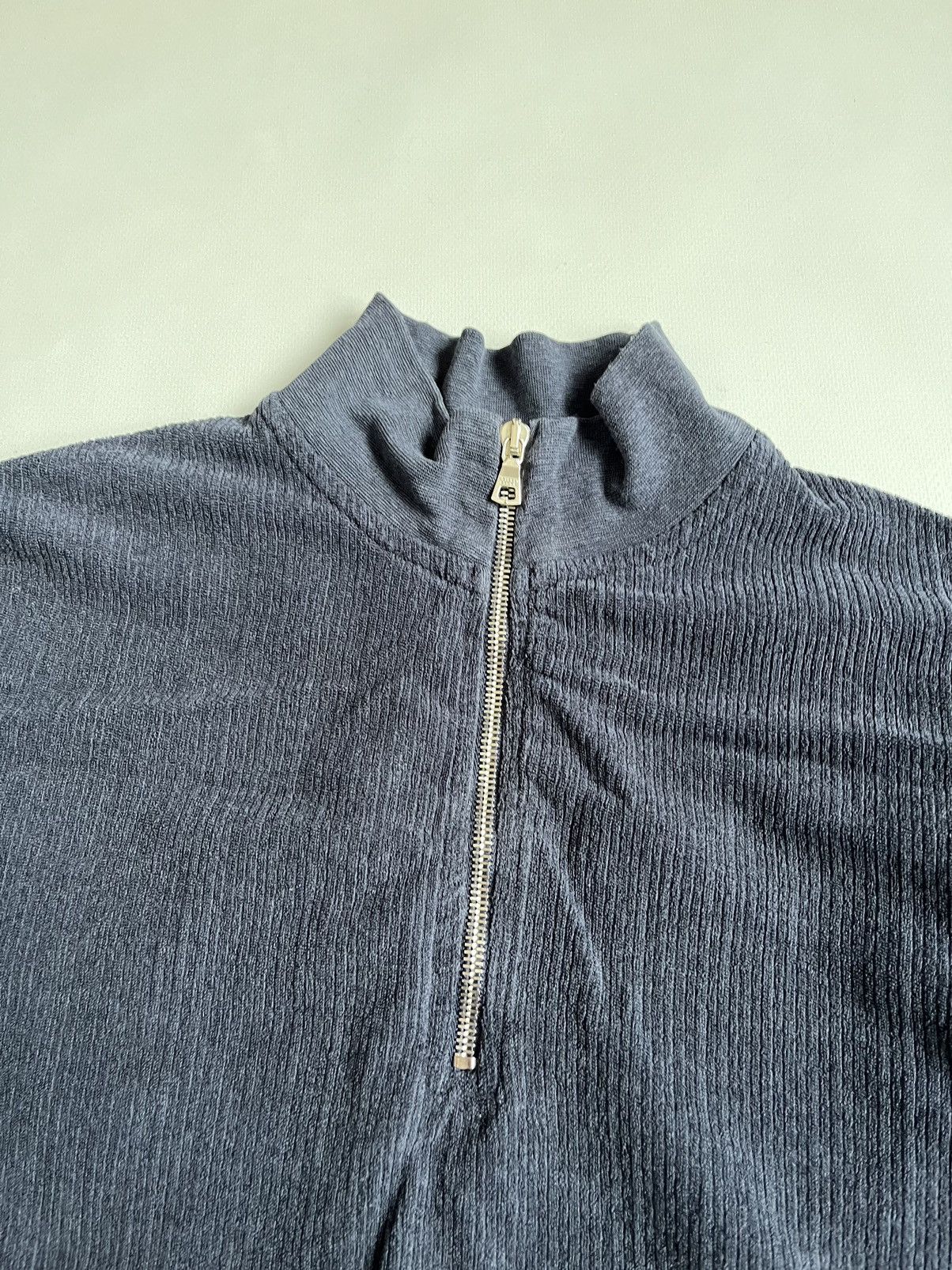 Designer × Orlebar Brown Orlebar Brown Men Blue Teddy Texture Zip Sweatshirt Size US M / EU 48-50 / 2 - 2 Thumbnail