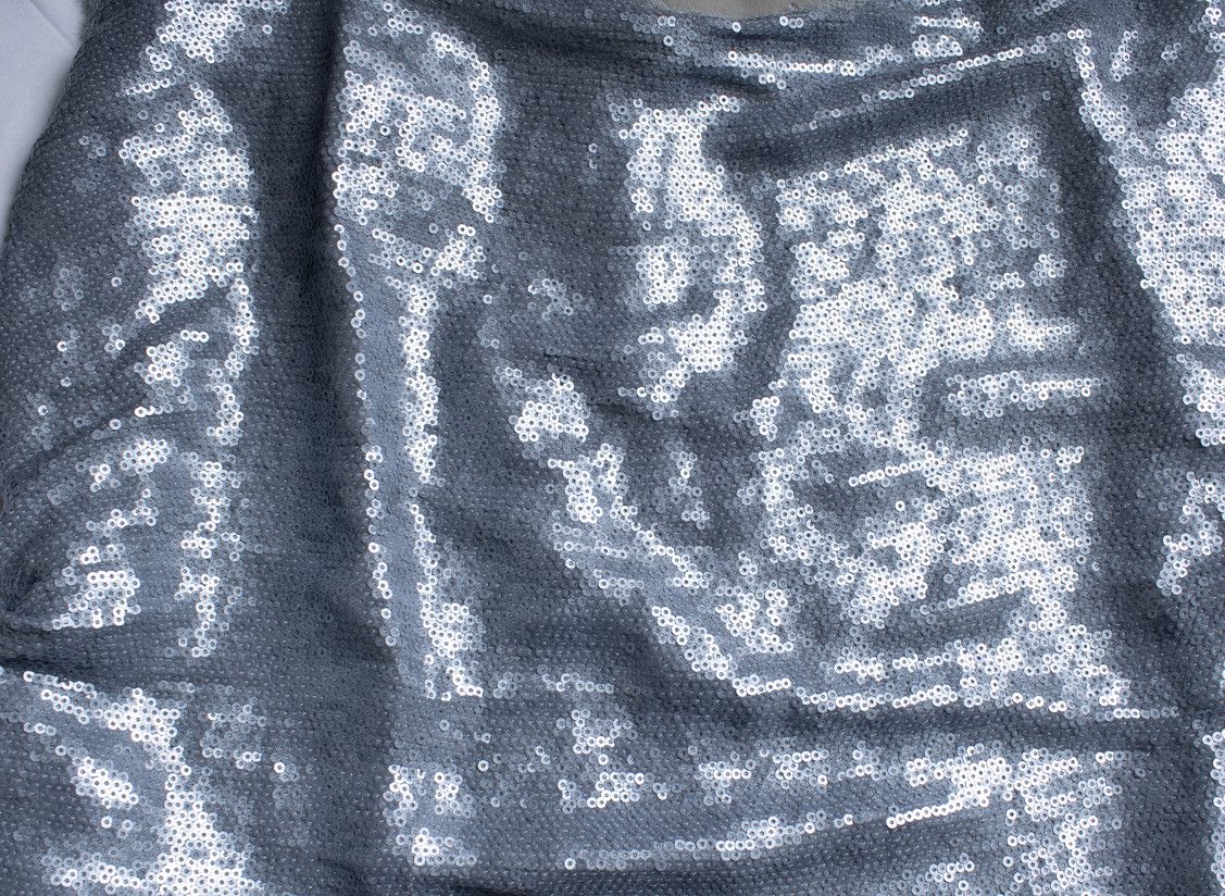 Donna Karan Donna Karan, grey metallic sequinned top Size M / US 6-8 / IT 42-44 - 8 Thumbnail