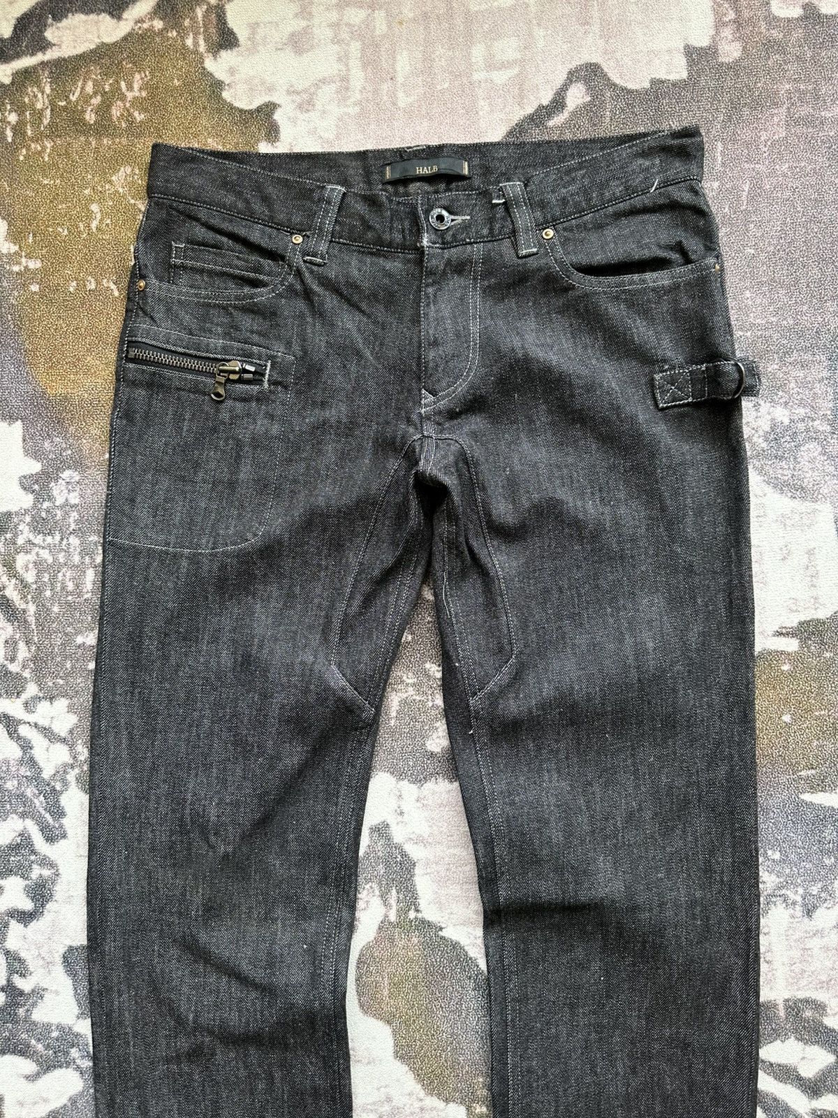 Tete Homme 2010’s HALB by Tete Homme new era hybrid black denim Size US 33 - 3 Thumbnail