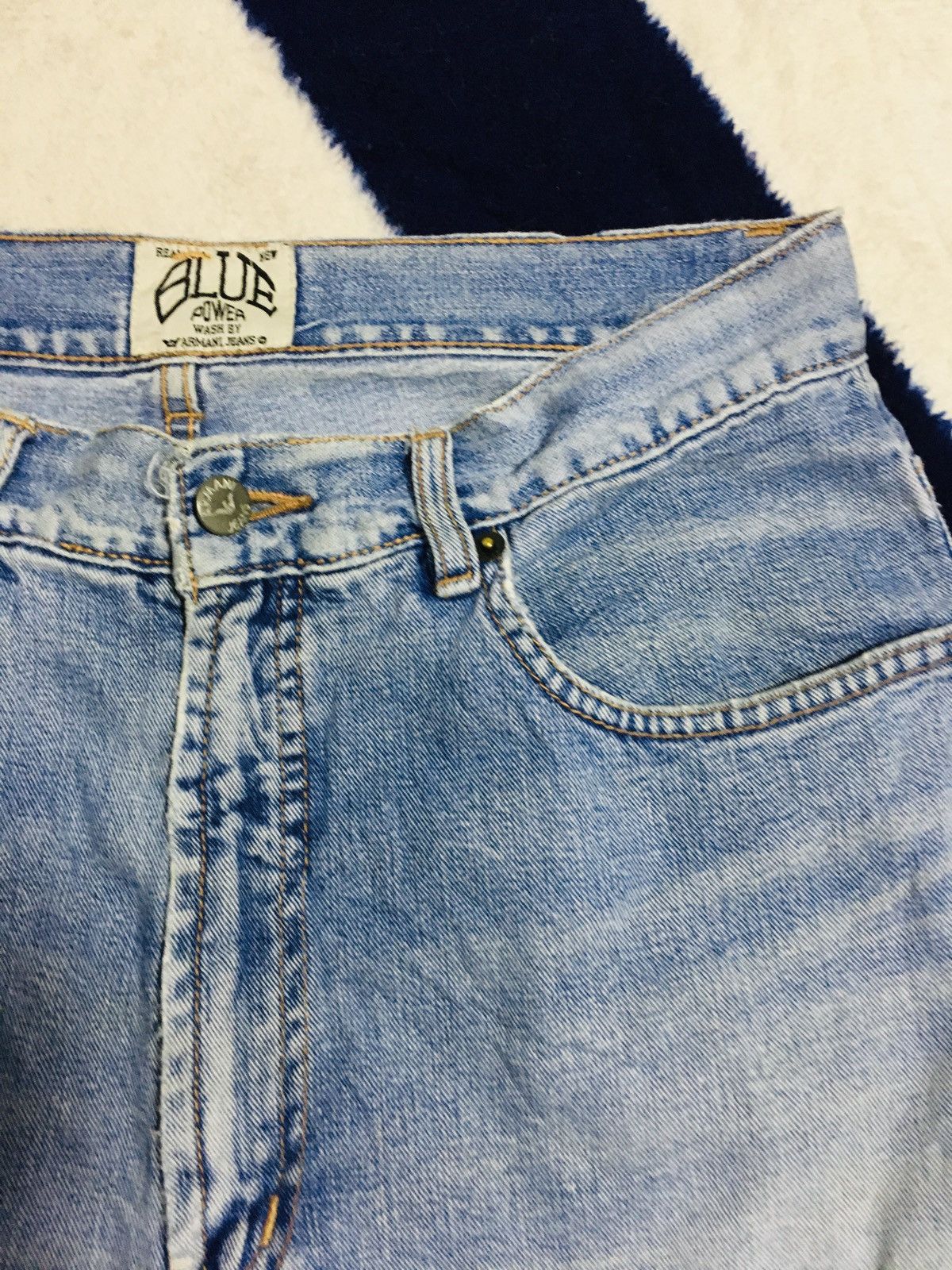 Armani Blue Power by Armani Flare Jeans (16) Size US 30 / EU 46 - 4 Thumbnail