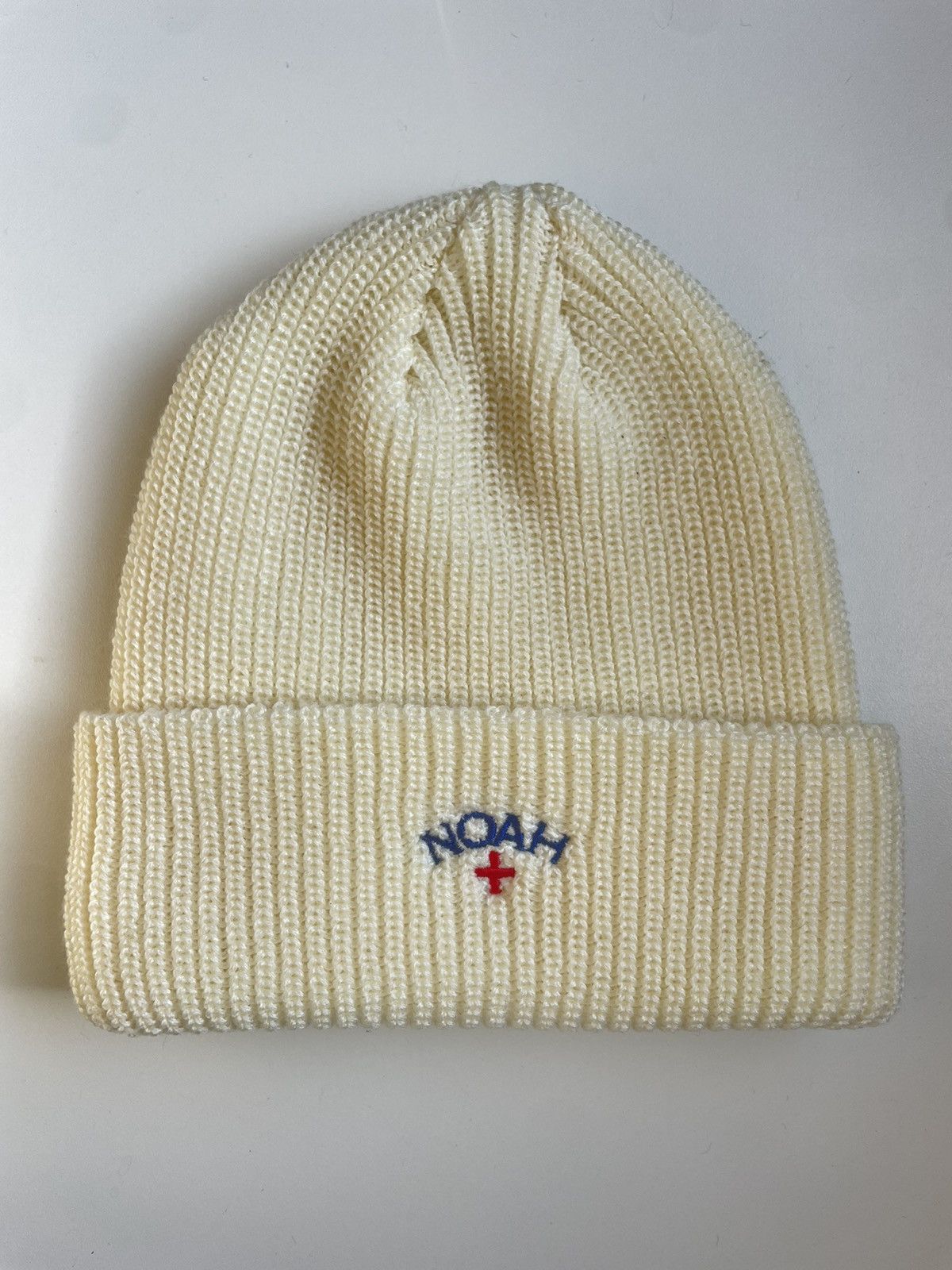 Noah Noah Core Logo Beanie CREAM Size ONE SIZE - 1 Thumbnail