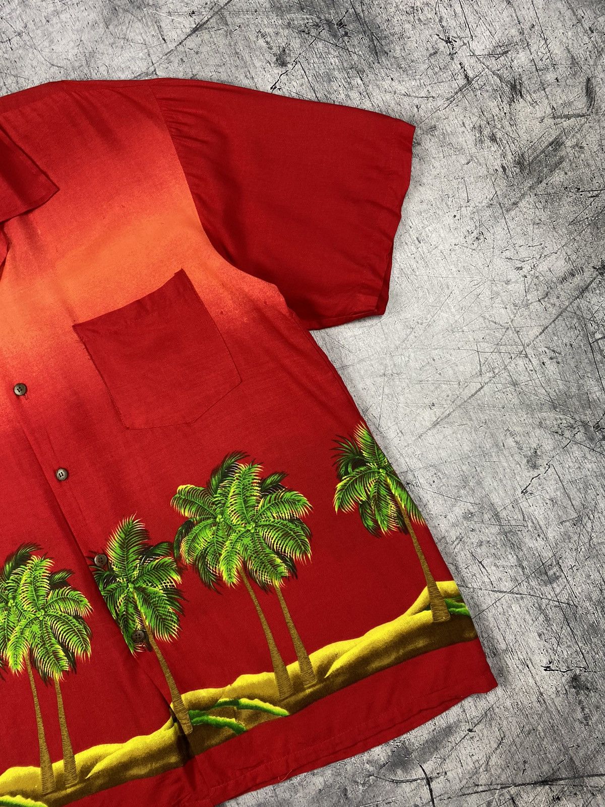 Other Vintage Blue Wave Hawaii Hawaiian Palm Shirt Size XL Size US XL / EU 56 / 4 - 4 Thumbnail