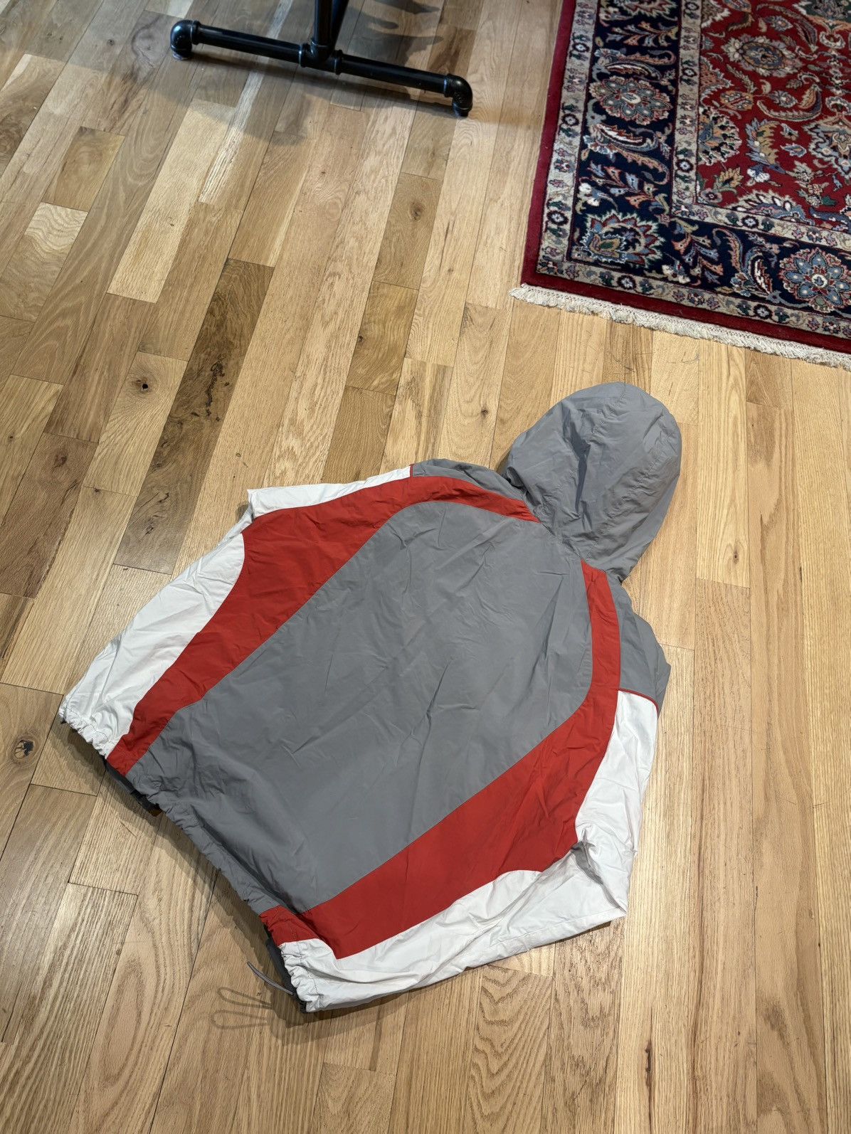 Supreme Supreme Gray/Red Panel Quarter Zip Size Large Size US L / EU 52-54 / 3 - 4 Thumbnail