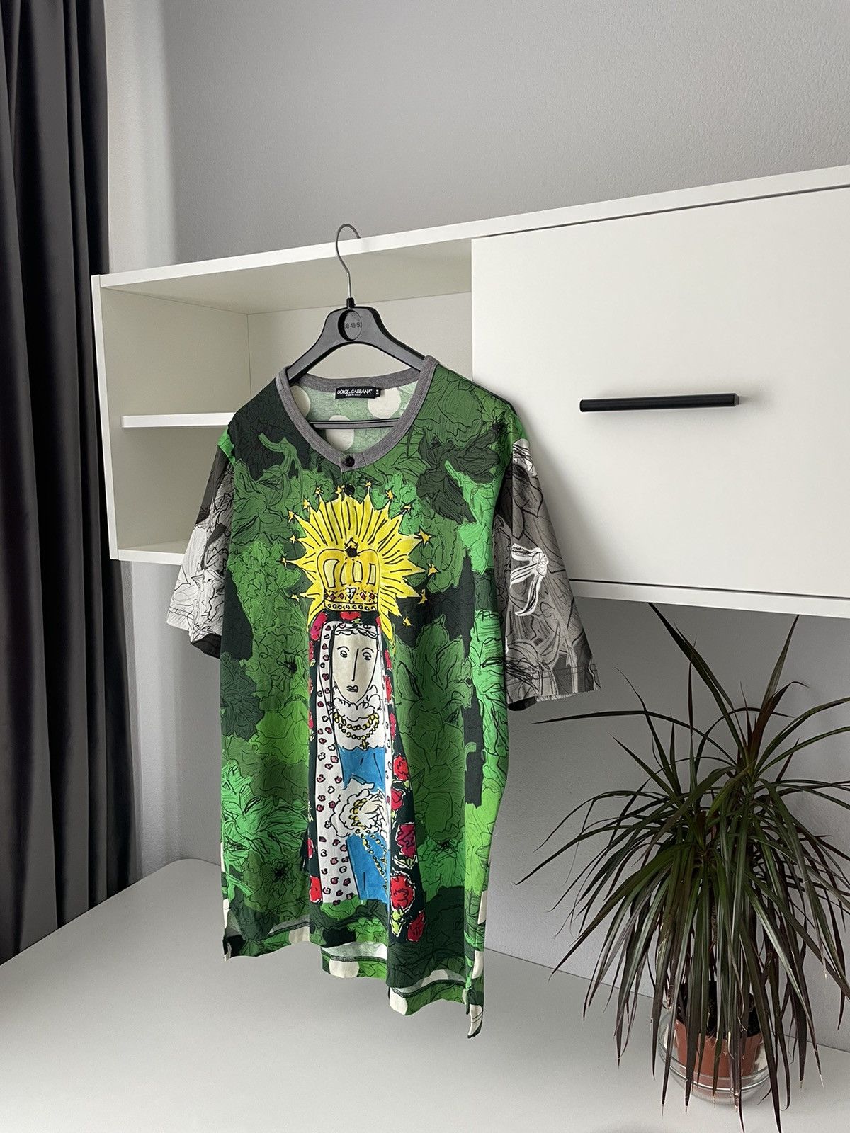 Dolce & Gabbana Dolce & Gabbana Virgin Mary Archive T-Shirt Full Print Size US L / EU 52-54 / 3 - 2 Thumbnail