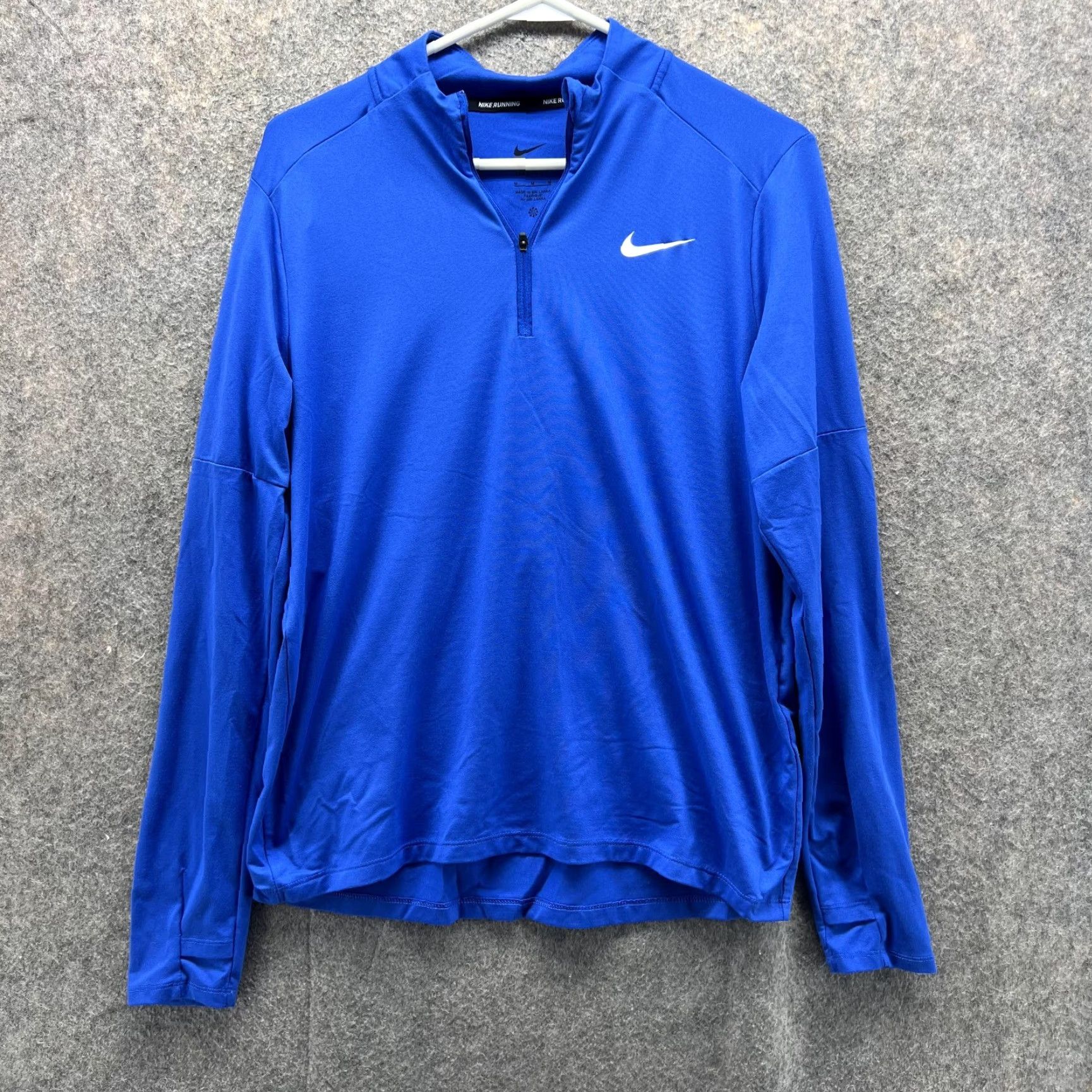 Nike Nike Sweatshirt Women Medium Blue Athletic Dri-FIT Running Swoosh Size M / US 6-8 / IT 42-44 - 2 Thumbnail
