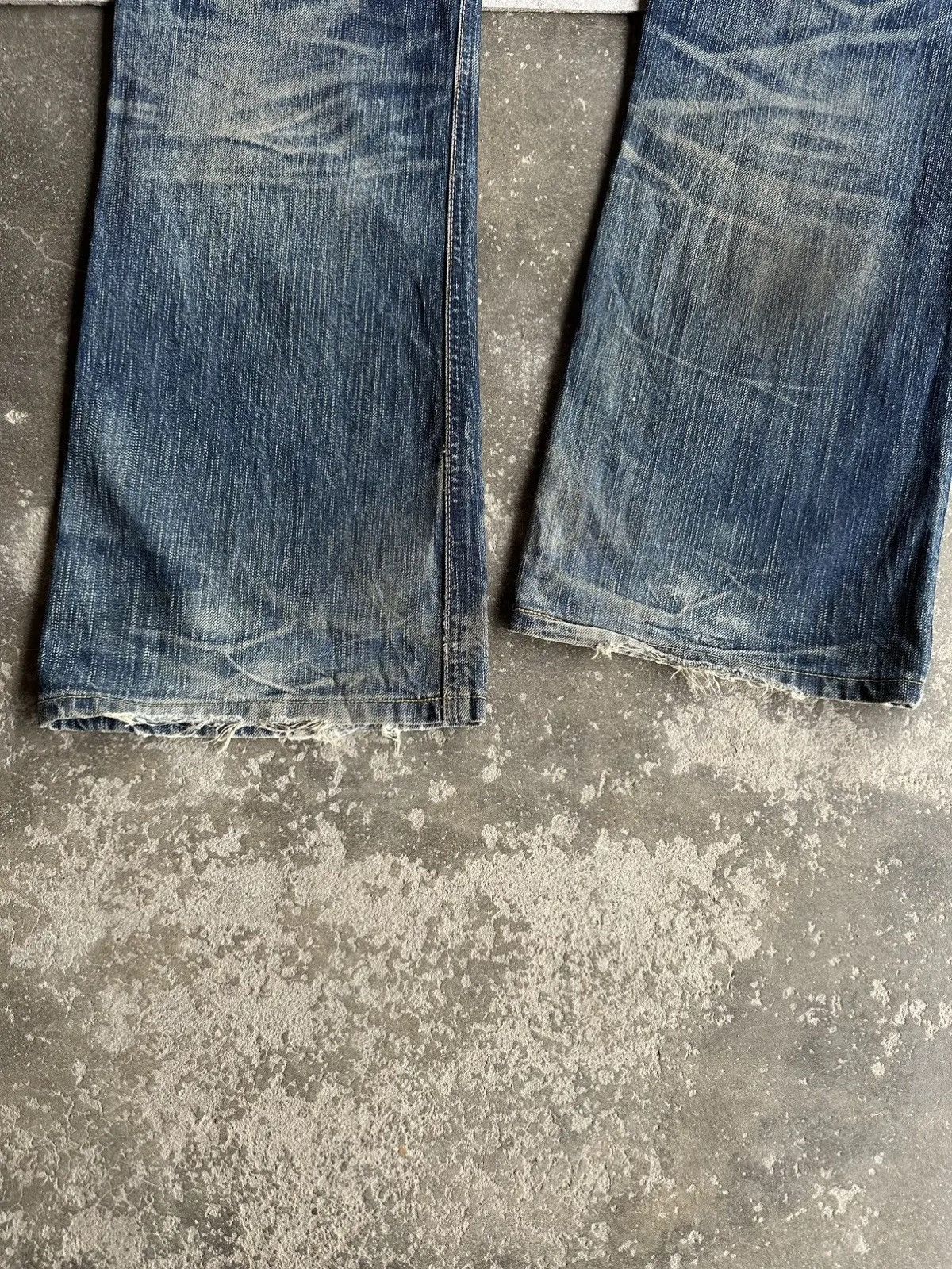 Kapital 🛒 LAST DROP DELETE TODAY🛒 EDWIN 503 Flare Distressed Denim Size US 33 - 14 Thumbnail