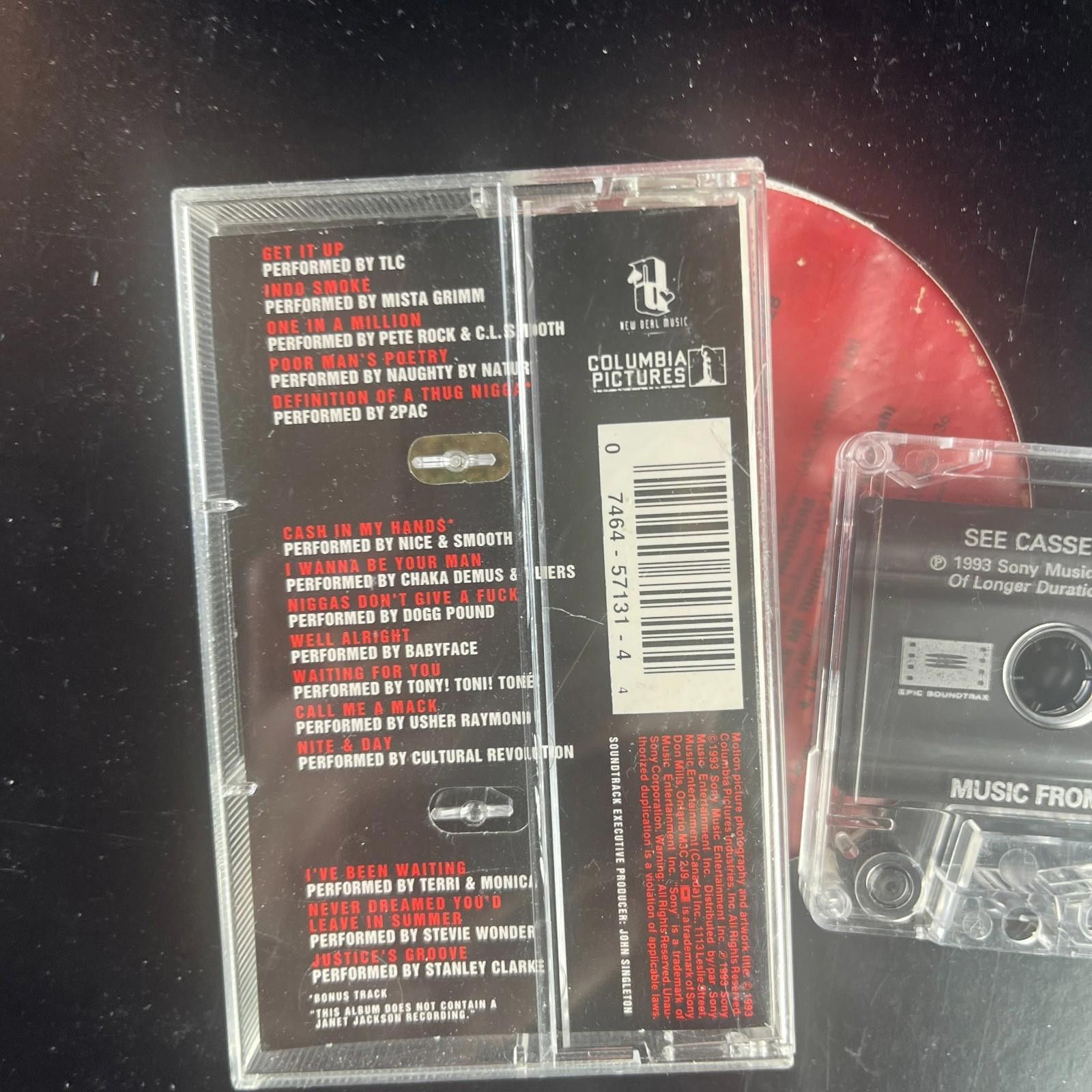 Other Poetic Justice Movie Soundtrack Cassette 1993 Epic Size ONE SIZE - 3 Thumbnail