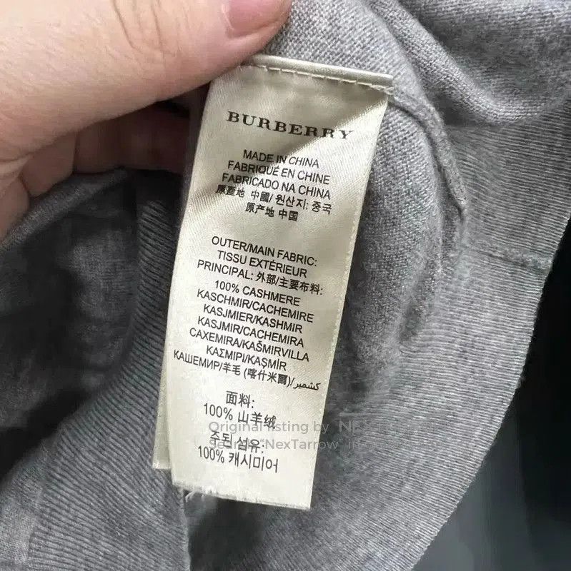 Burberry Burberry Gray Wool Long Sleeve Knit Top. Size S / US 4 / IT 40 - 6 Thumbnail