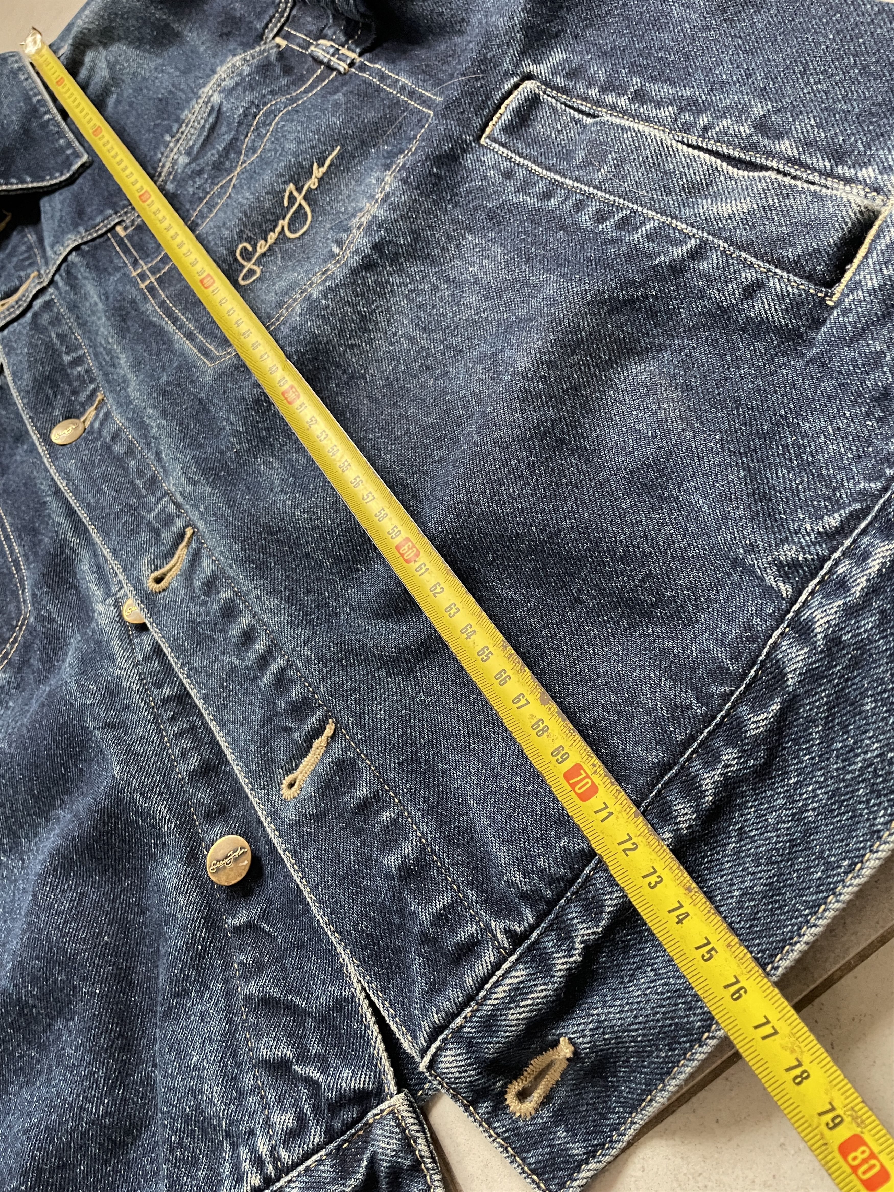 Sean John × Vintage Y2K SEAN JOHN HARLEM NEW YORK BAGGY DENIM JACKET Size US L / EU 52-54 / 3 - 11 Thumbnail