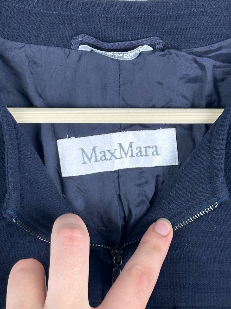 Max Mara Max Mara Luxury Wool Navy Blazer Jacket Size L / US 10 / IT 46 - 7 Thumbnail