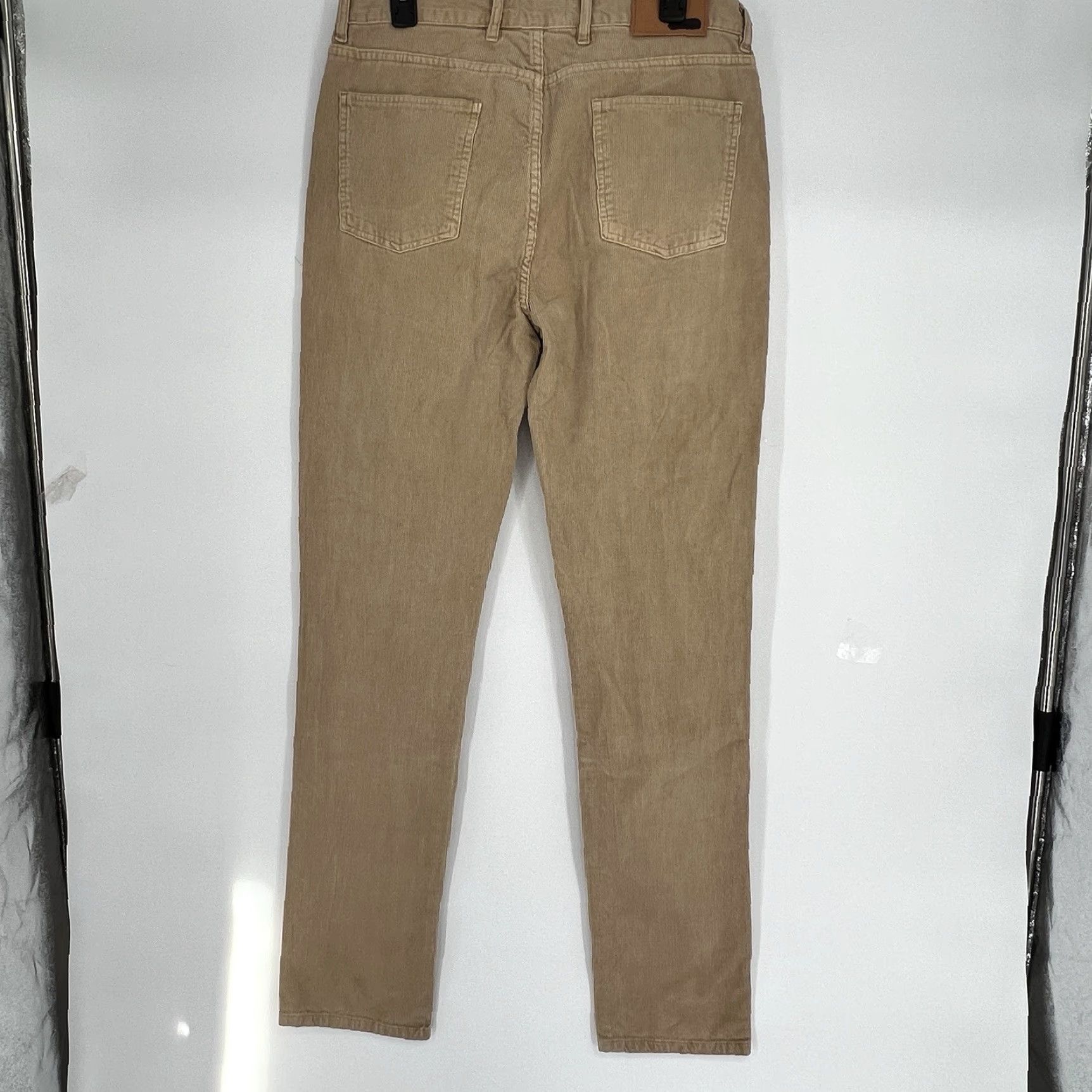 Taylor Stitch TAYLOR STITCH 100% Organic Cotton Democratic Corduroy Pants - Men 33x33 Beige, Flat Front, Straight Leg, 5-Pocket, Zip Closure Size US 33 - 4 Thumbnail
