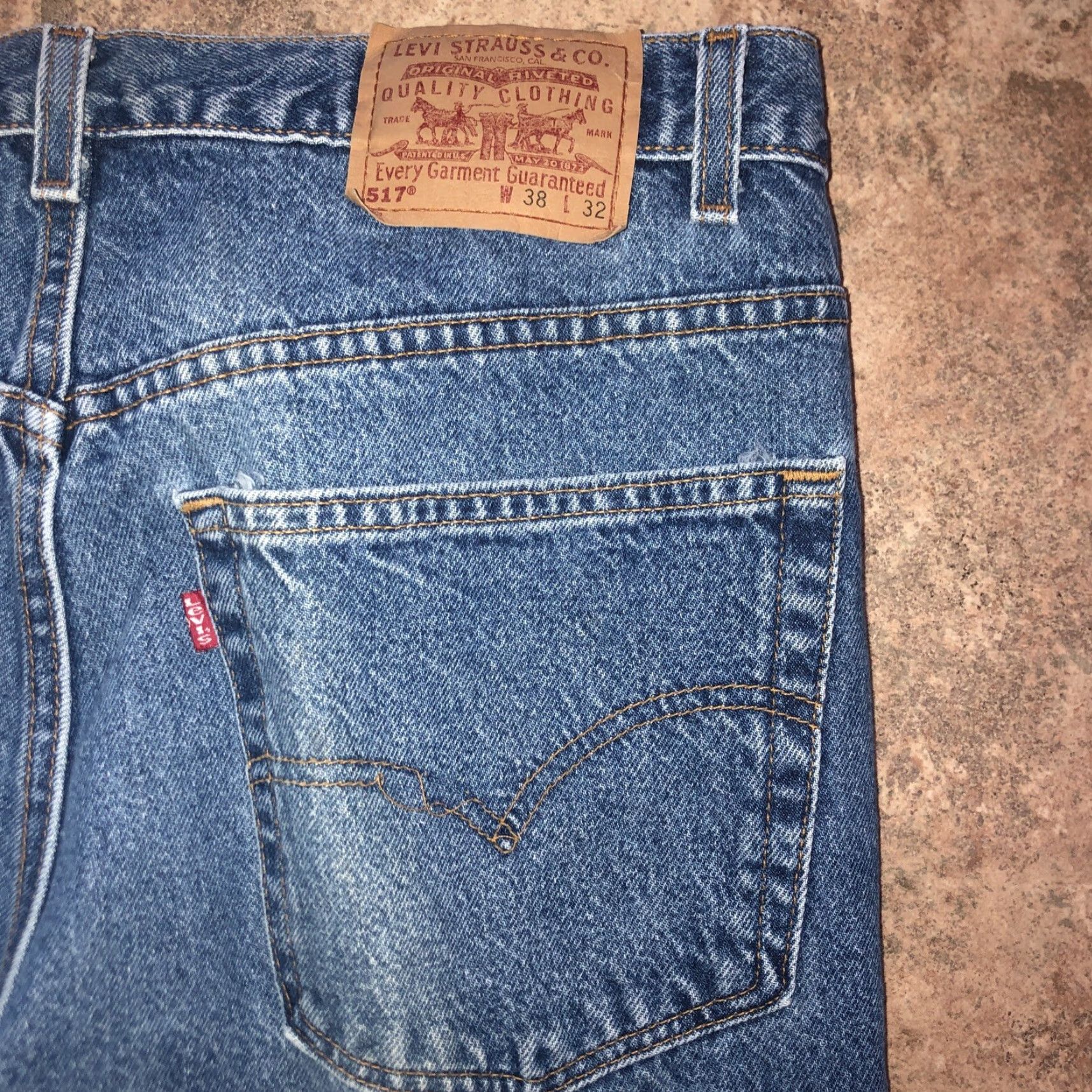 Levi's Levi's 517 Straight Jeans Mens 38x32 Regular Inseam 32 Blue USA Mens Jeans Straight 517 Levi's Style Model 517 Size US 38 / EU 54 - 4 Thumbnail