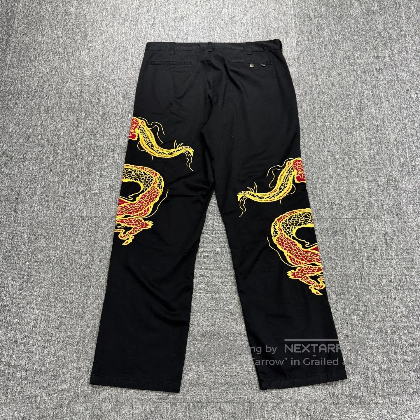 Supreme SUPREME size38 Embroidered China Dragon Leisure Pants| Size US 30 / EU 46 - 2 Thumbnail