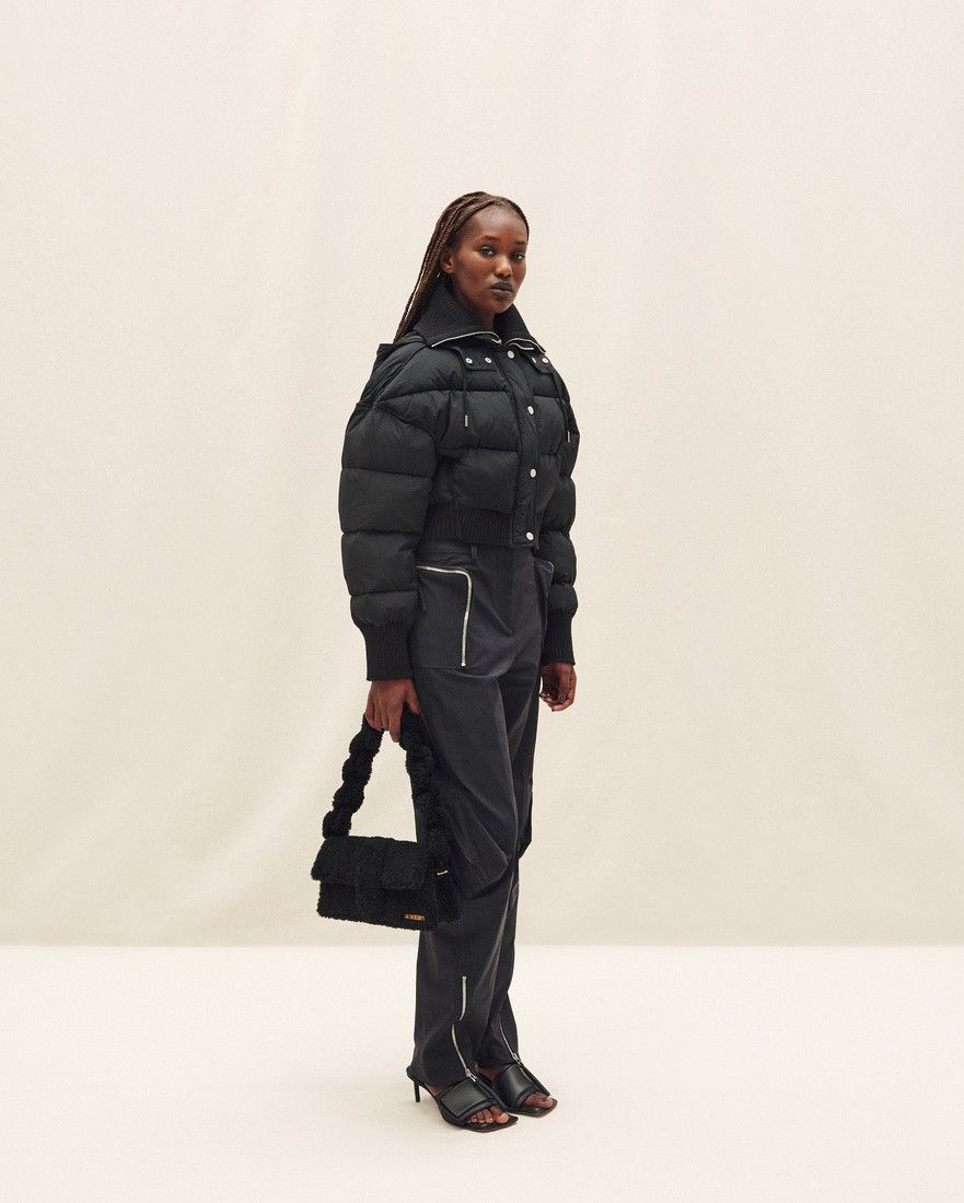 Jacquemus o1mle0325 La Doudoune Briciola Cropped Puffer Jacket Size XS / US 0-2 / IT 36-38 - 3 Thumbnail