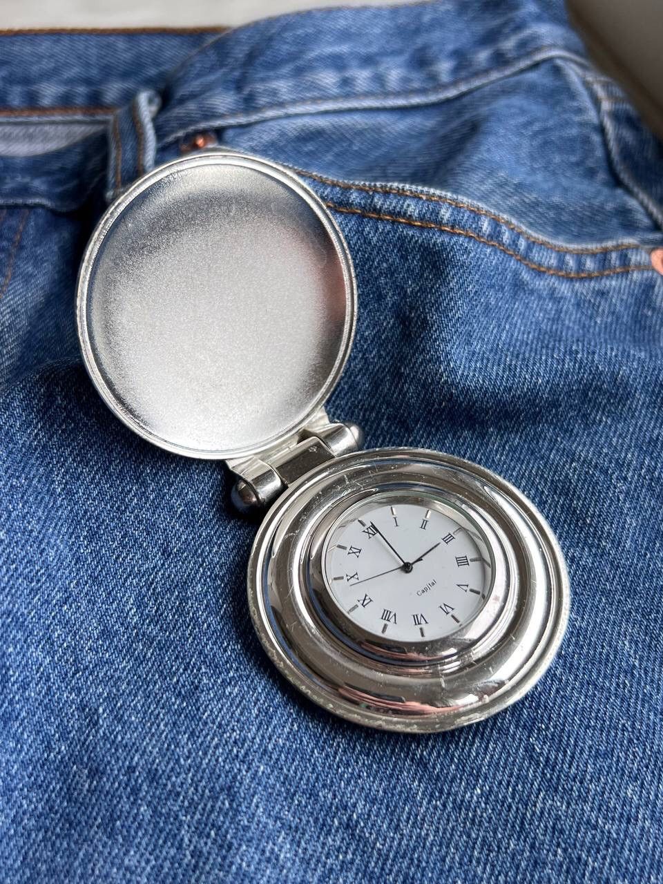 Japanese Brand × Vintage Vintage Retro Pocket Japanese style futuristic Steel Watch Size ONE SIZE - 3 Thumbnail
