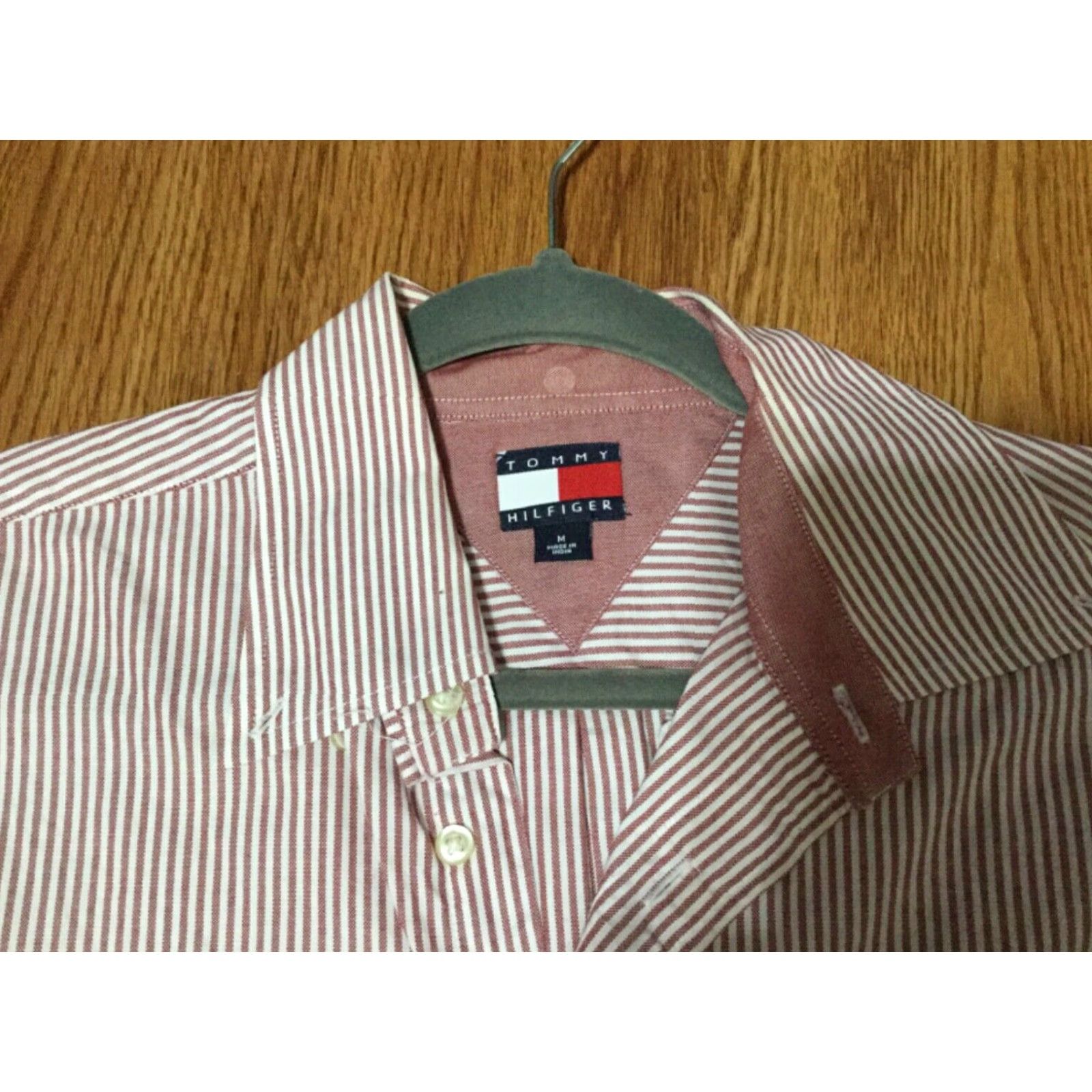 Tommy Hilfiger Tommy Hilfiger Shirt Men’s Medium Tan Plaid Button-Down Long Sleeve Casual 100% Cotton M Mens Size US M / EU 48-50 / 2 - 3 Thumbnail