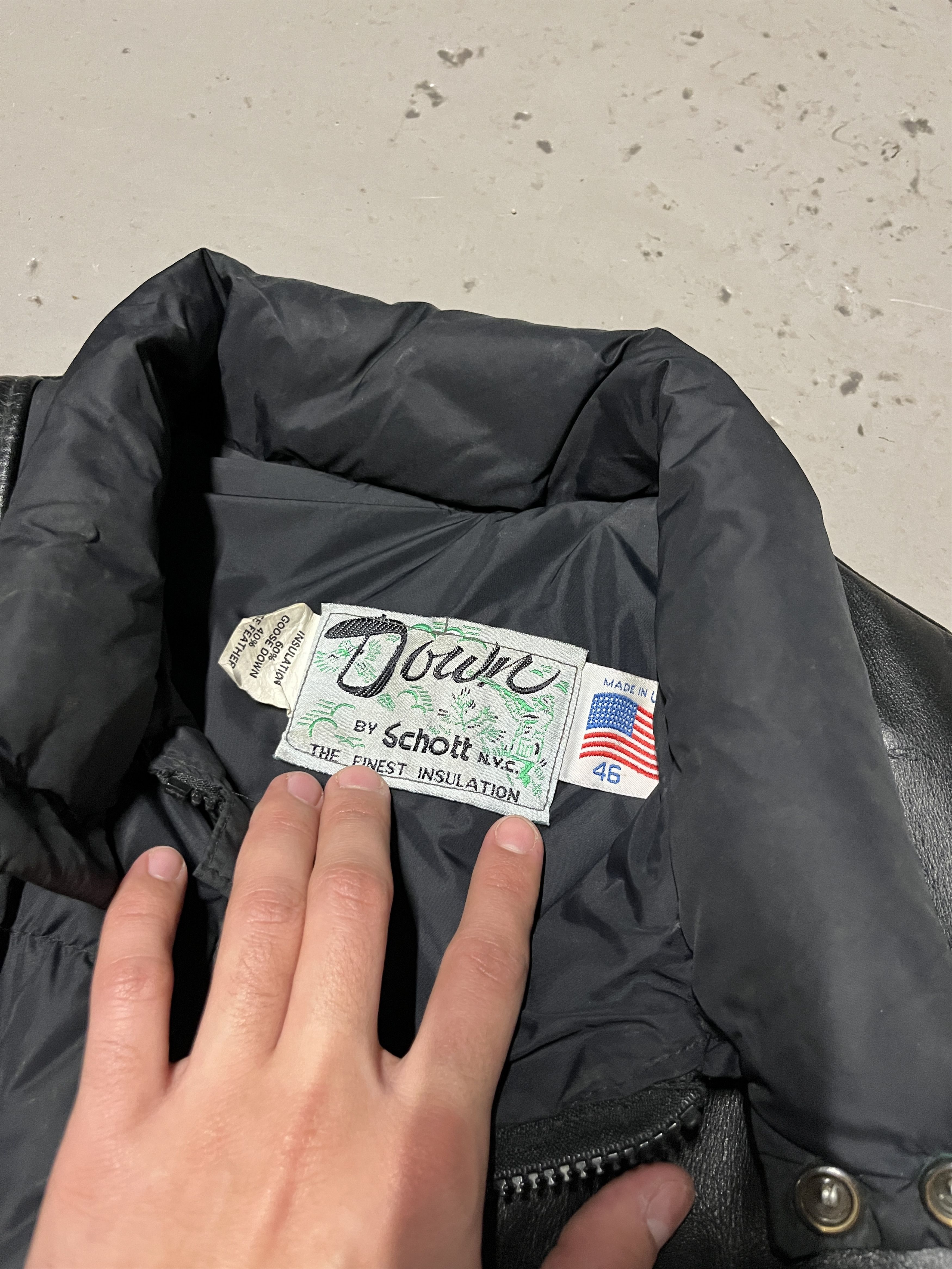 Schott Vintage Schott Goose Puffer Jacket 🇺🇸 Size US S / EU 44-46 / 1 - 10 Thumbnail